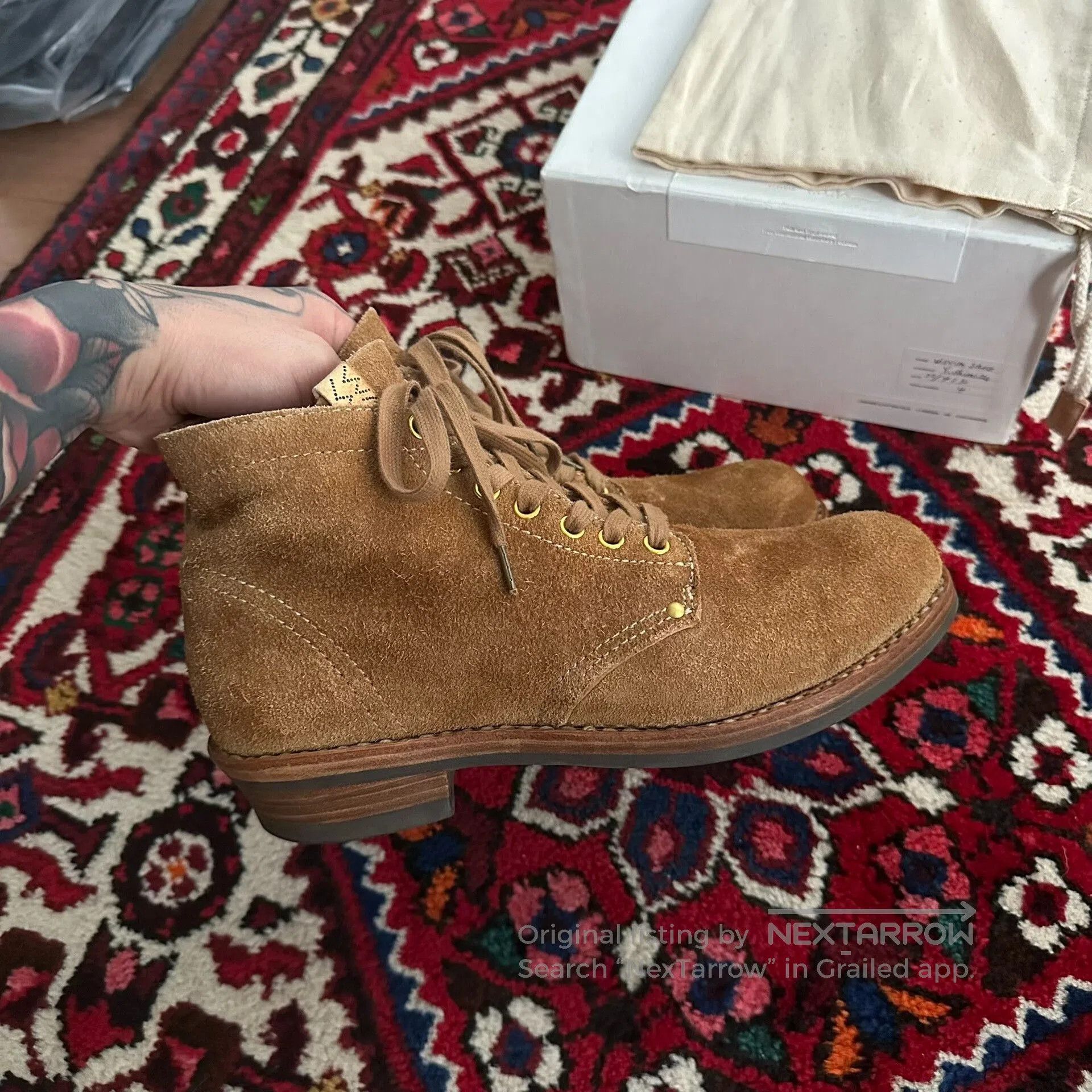 Visvim VISVIM Brigadier Boots in Camel Color. Size US 8.5 / EU 41-42 - 4 Thumbnail