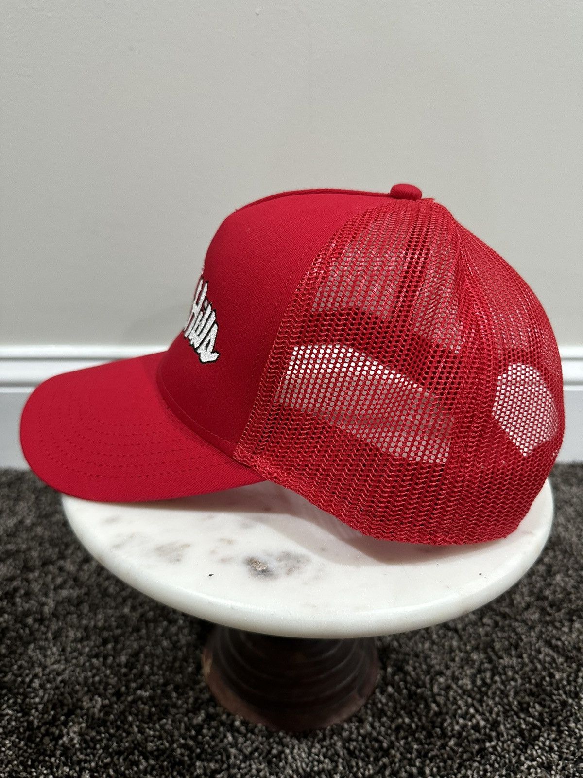 Other Beverly Hills JMR Group Red Trucker Hat Size ONE SIZE - 3 Thumbnail