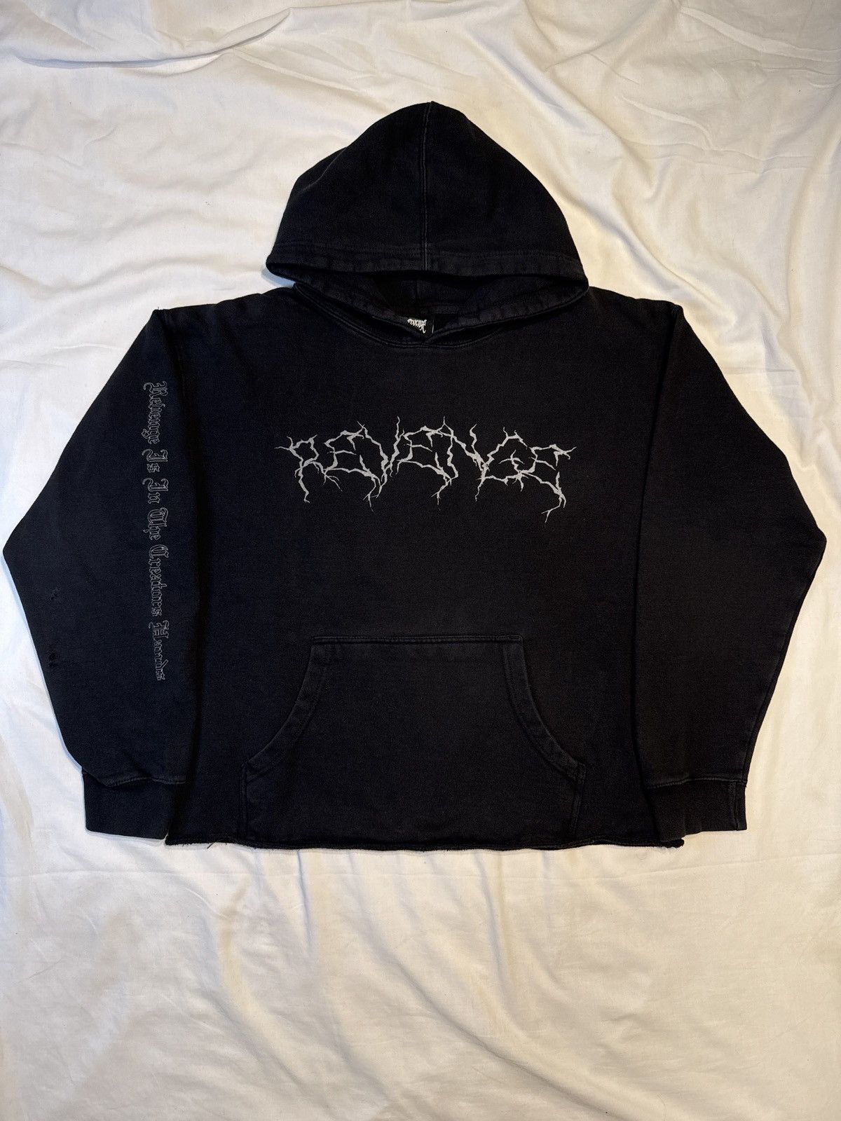 Revenge Revenge Ski Mask Lightning Burned Flag Black Hoodie Size US L / EU 52-54 / 3 - 1 Thumbnail