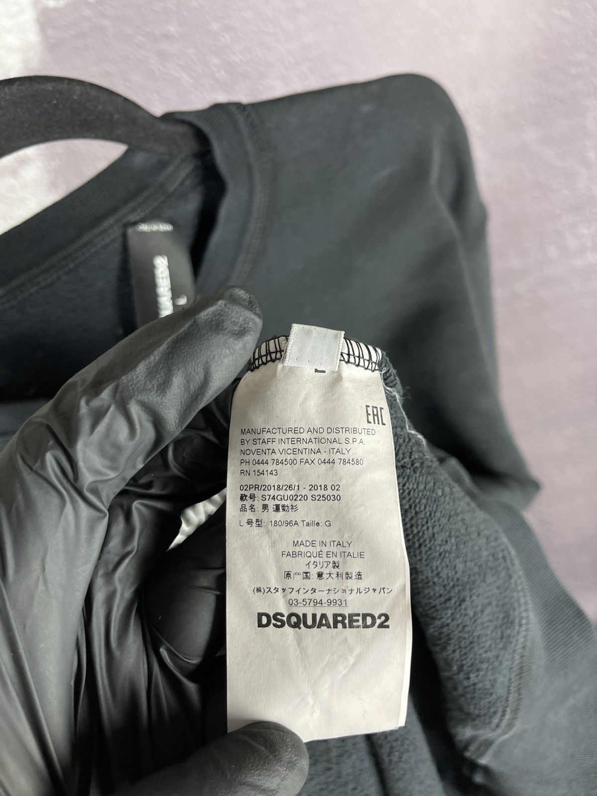 Dsquared2 Dsquared 2 Icon big embroidered logo black sweatshirt Size US L / EU 52-54 / 3 - 7 Thumbnail