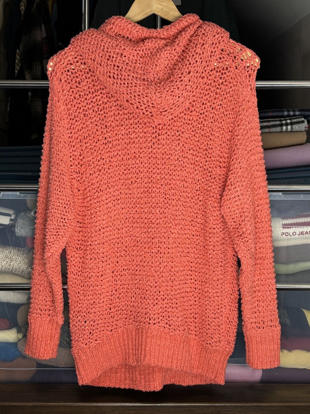 Isabel Marant Etoile Isabel Marant Etoile Mesh Knit Unique Hoodie Sweater Size L / US 10 / IT 46 - 6 Thumbnail