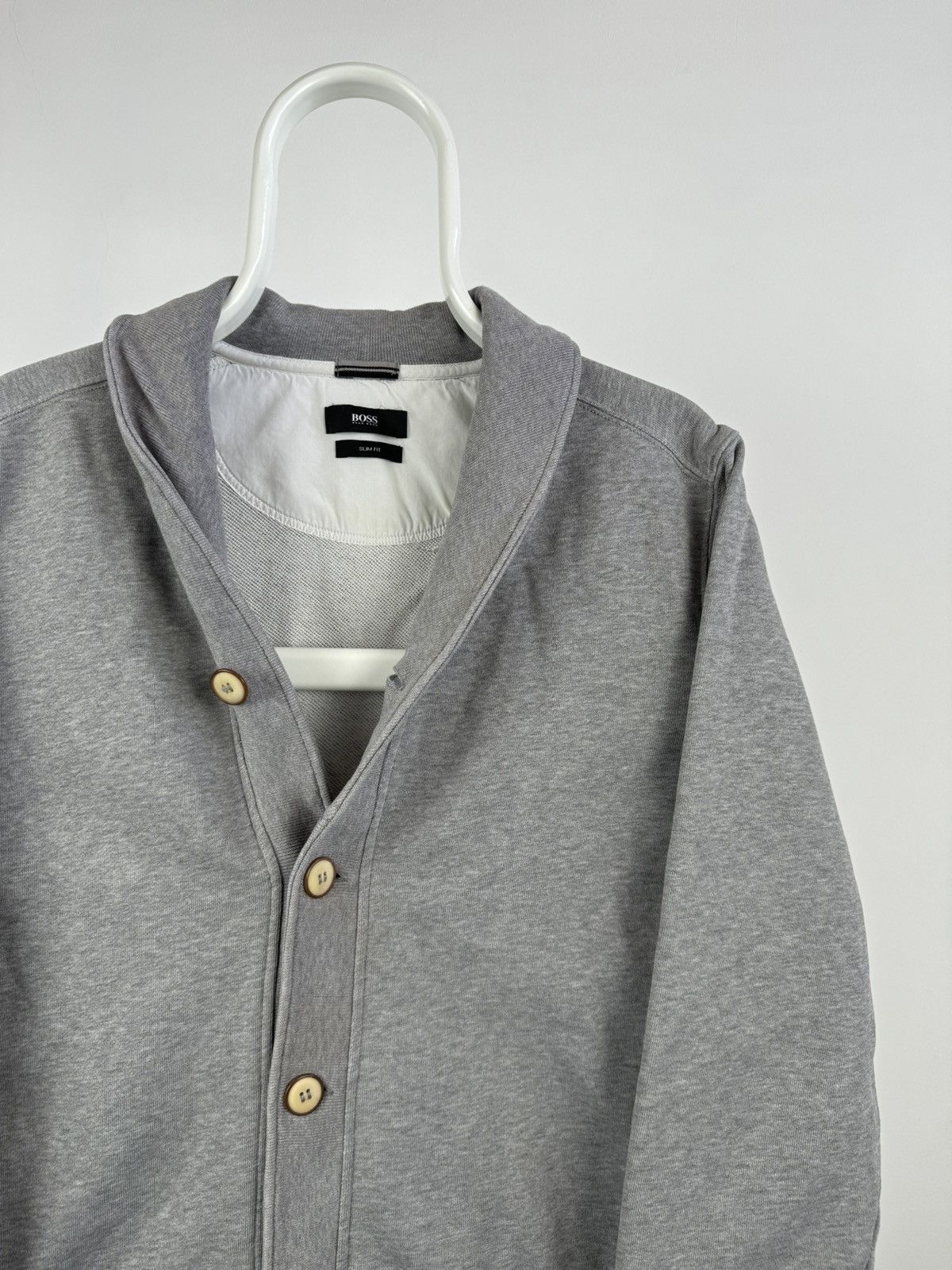 Hugo Boss Hugo Boss Cotton Grey Cardigan Size US L / EU 52-54 / 3 - 2 Thumbnail