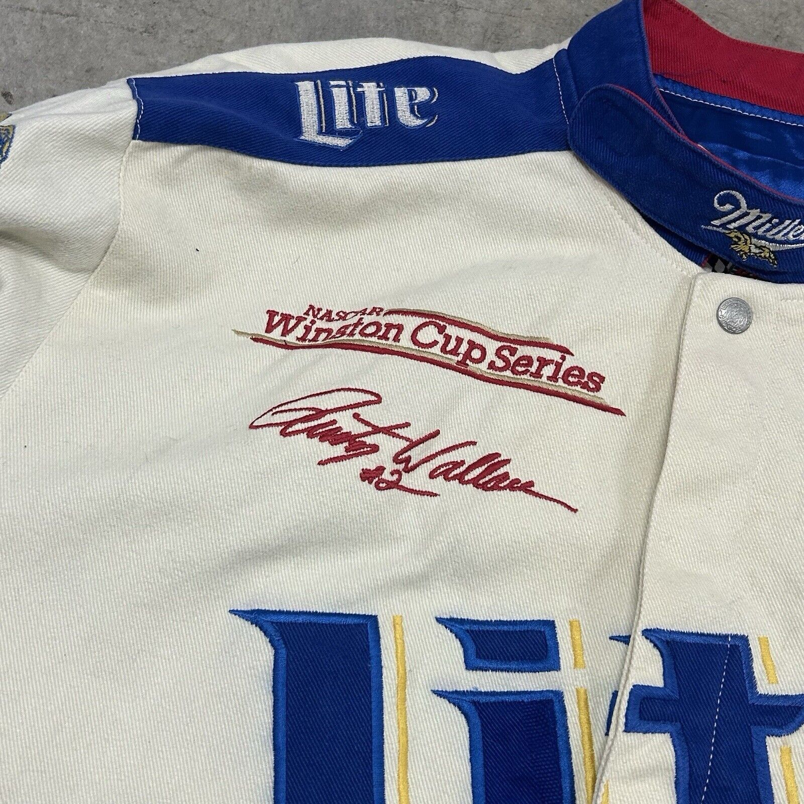 Jeff Hamilton Vintage Jeff Hamilton NASCAR Miller Lite Rusty Racing Jacket Size US L / EU 52-54 / 3 - 3 Thumbnail