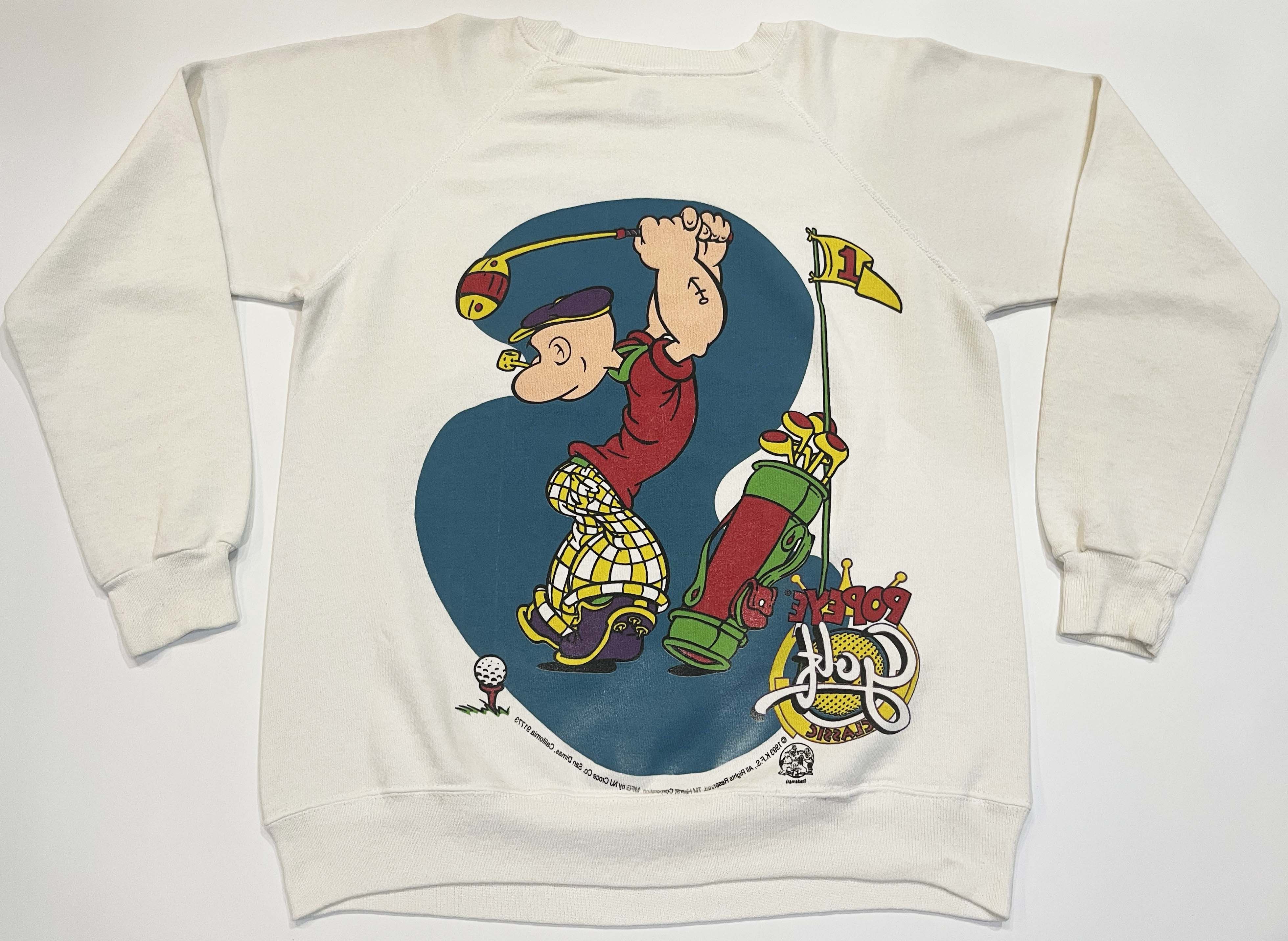 Jerzees × Vintage Vintage Jerzees 1993 Popeye Golf Crewneck Sweatshirt Size US L / EU 52-54 / 3 - 5 Thumbnail