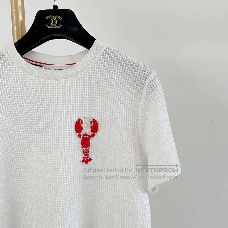 Thom Browne Thom Browne White Cotton Long Sleeve Tee . Size M / US 6-8 / IT 42-44 - 3 Thumbnail