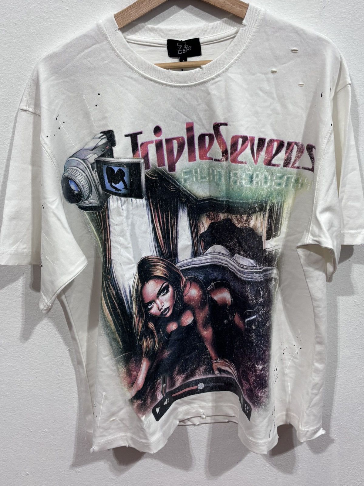 TRIPLE SEVENS Triple Sevens Filmstar White Tee Size US S / EU 44-46 / 1 - 2 Thumbnail