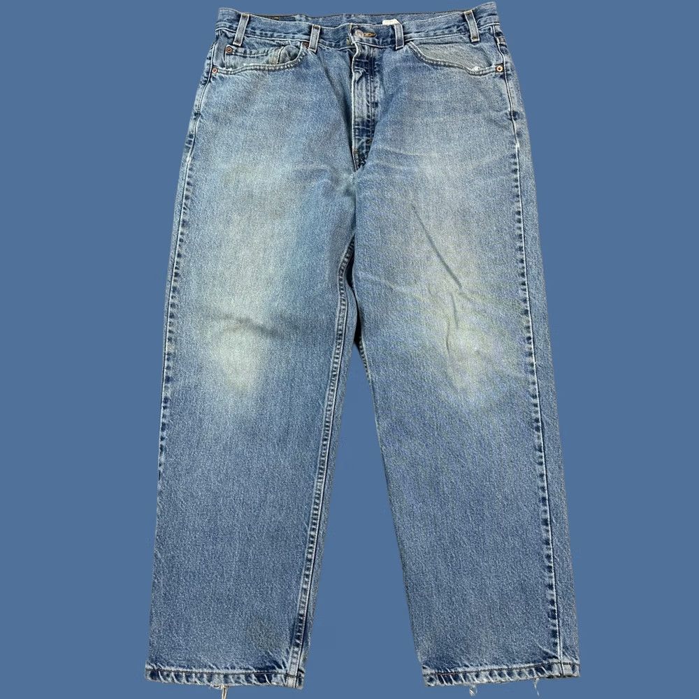 Levi's Vintage Levi's 550 Jeans Mens 38x30 Medium Wash Relaxed Fit Distressed Y2K Denim Cotton Blue 5-Pocket Mens Regular 90s Grunge Logo Jeans Size US 38 / EU 54 - 1 Thumbnail