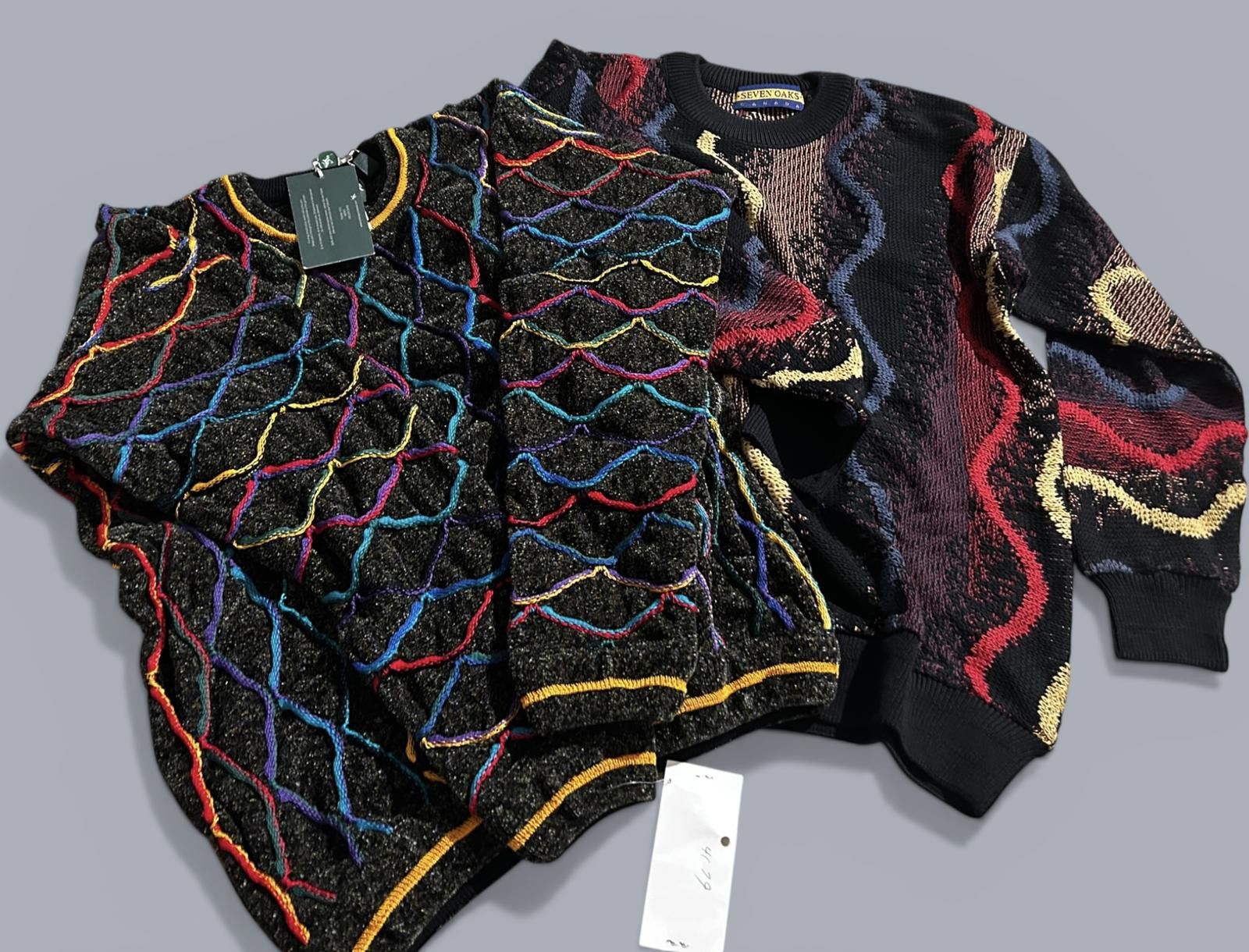 Tundra 2X Vintage Nineties 3D Coogi Tundra Knit Sweaters SMALL NWT Size US S / EU 44-46 / 1 - 1 Thumbnail