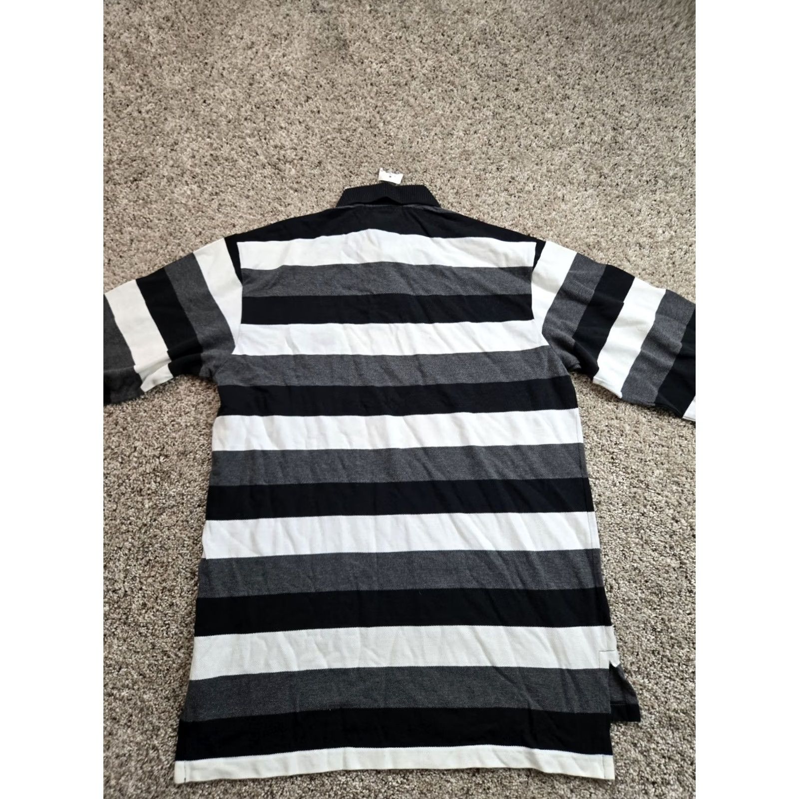 Vintage VINTAGE Polo Sport Polo Shirt Mens M Gray Striped Long Sleeve Pullover 90s Polo Shirt Mens 90s Shirt Size US M / EU 48-50 / 2 - 6 Thumbnail