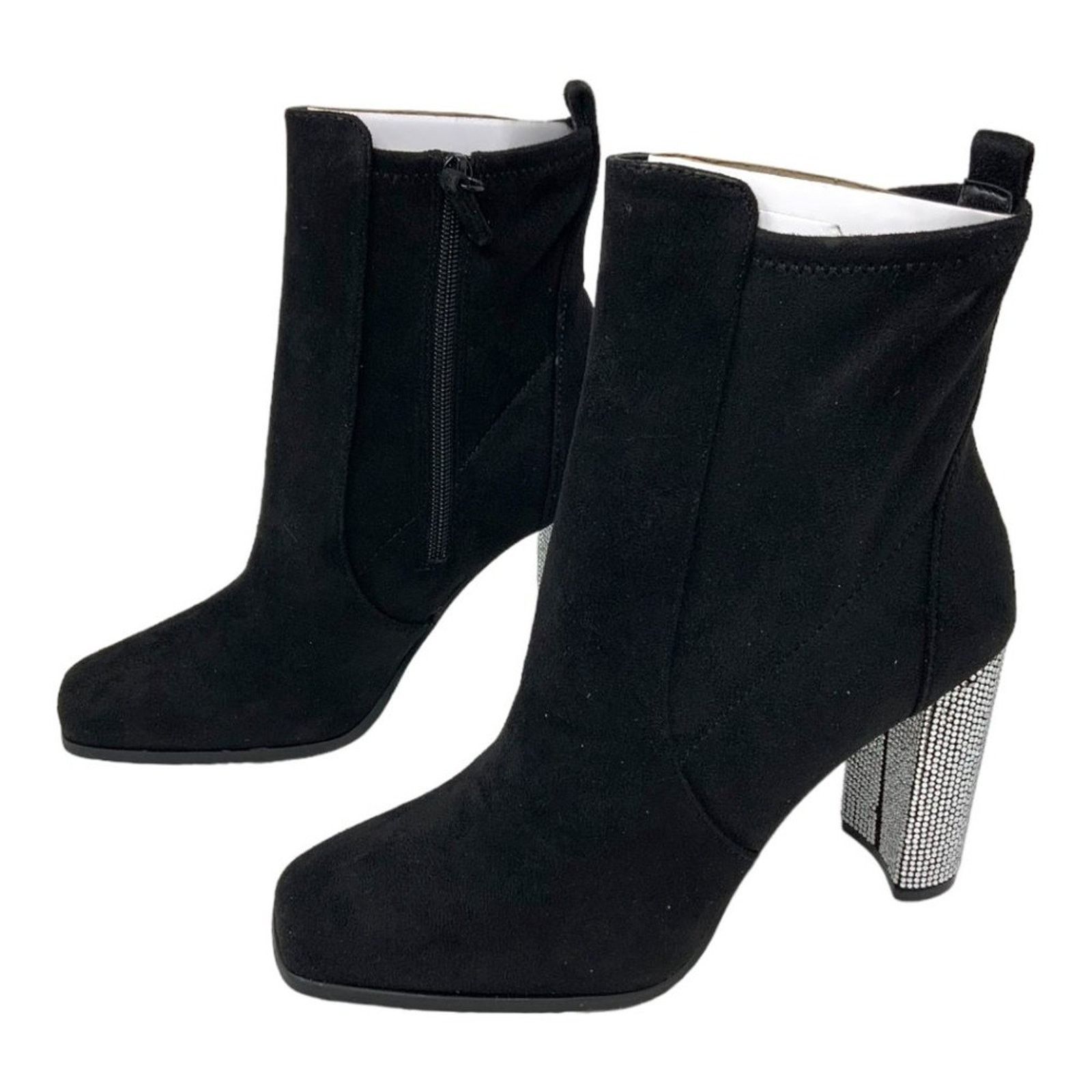 Aldo Aldo Aurla Black Ankle Boot Rhinestone Heel 8 NWT $140 MSRP Size US 8 / IT 38 - 6 Thumbnail