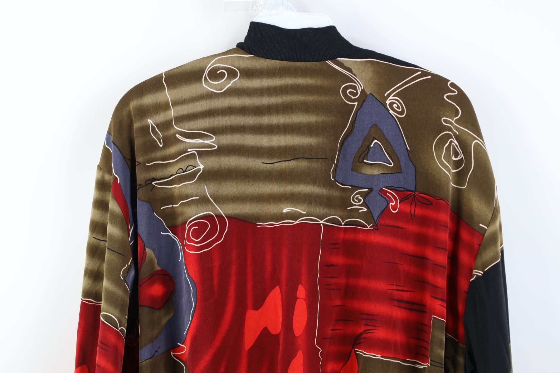 Vintage Vintage 90s Streetwear Flower Full Zip Bomber Jacket Size M / US 6-8 / IT 42-44 - 12 Thumbnail