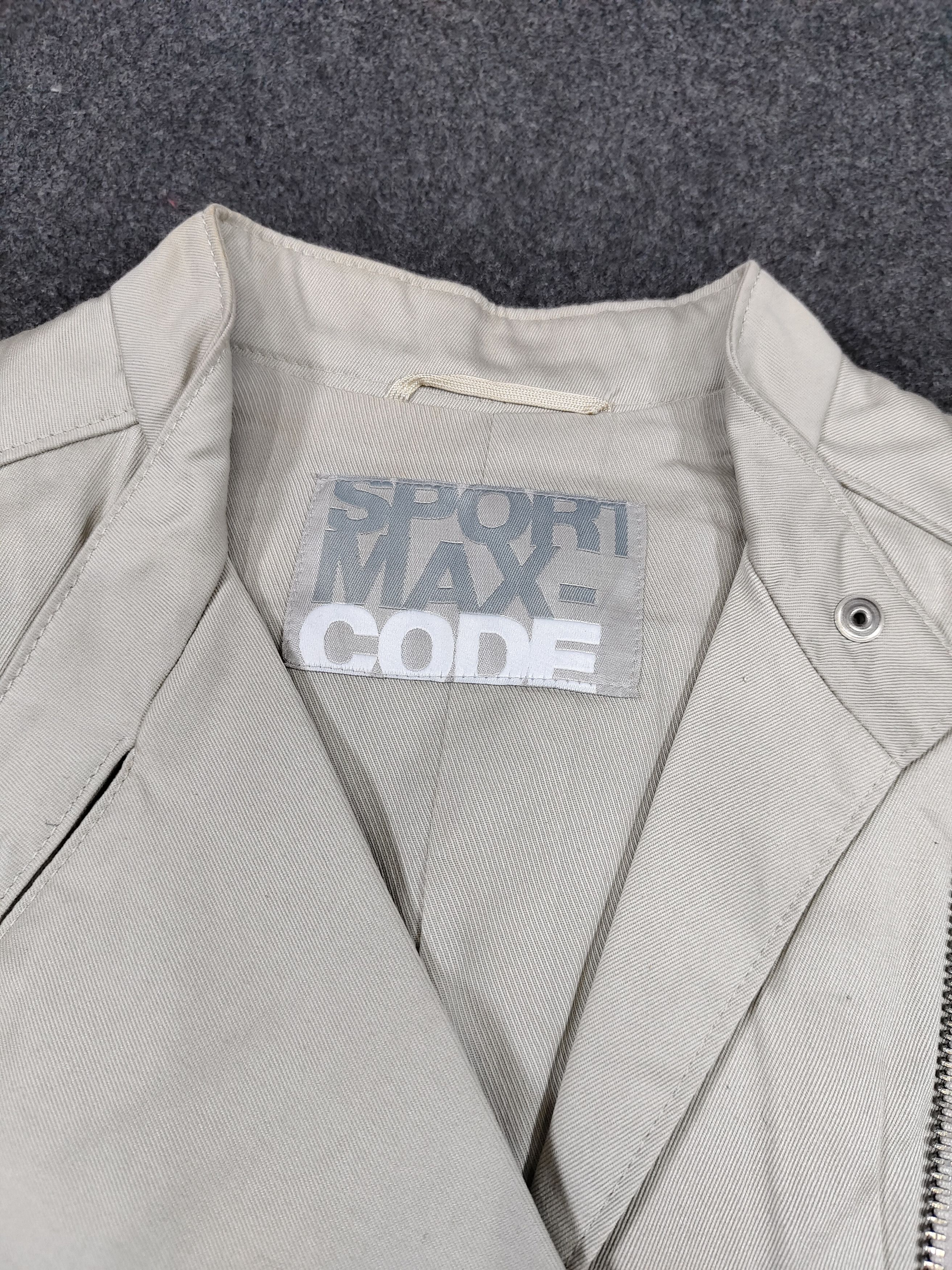 Max Mara 00s Sport Maxcode- Hybrid Asymmetric Zip Fitted Moto Jacket Size M / US 6-8 / IT 42-44 - 9 Thumbnail