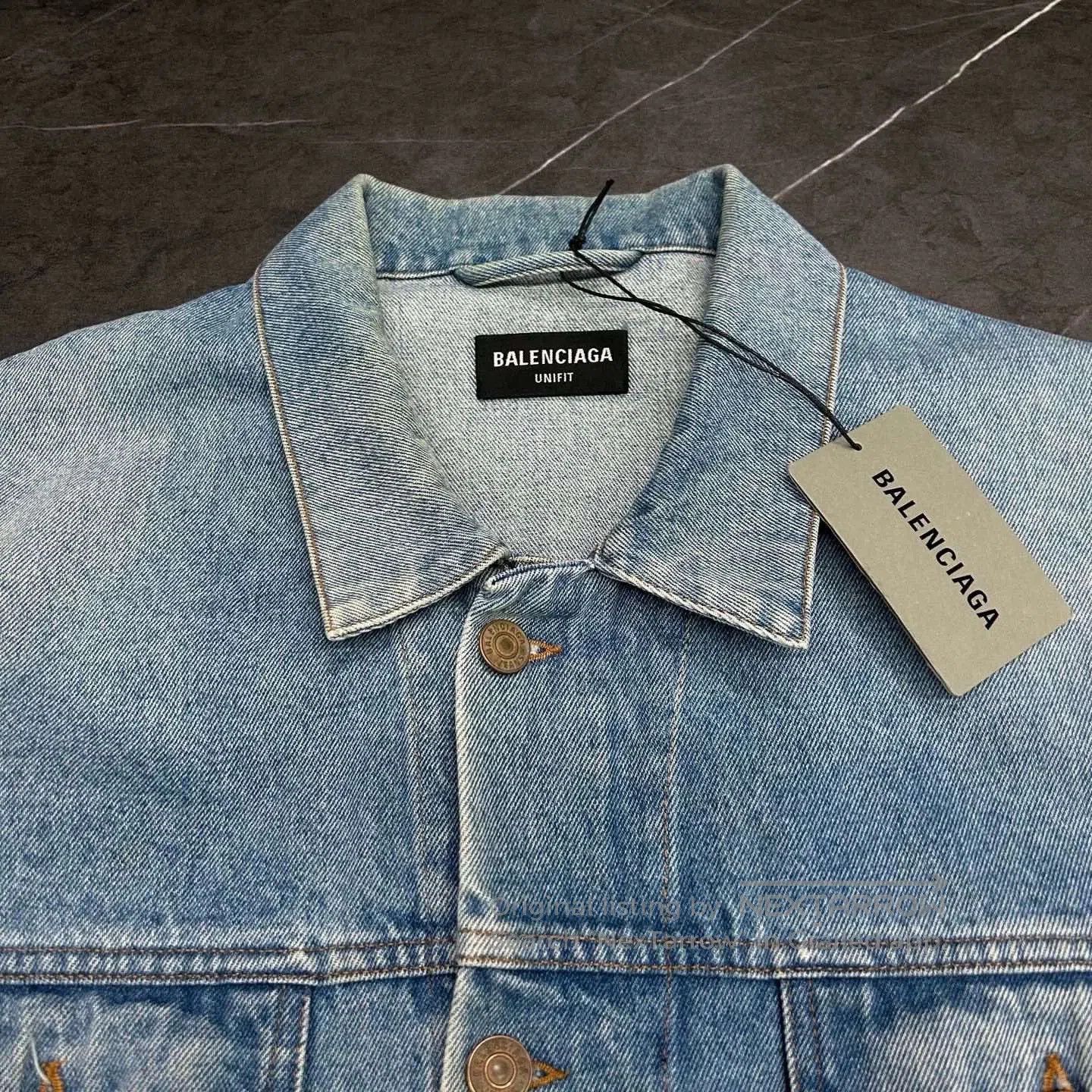 Balenciaga Balenciaga Denim Jacket Double Breasted. Size US M / EU 48-50 / 2 - 4 Thumbnail