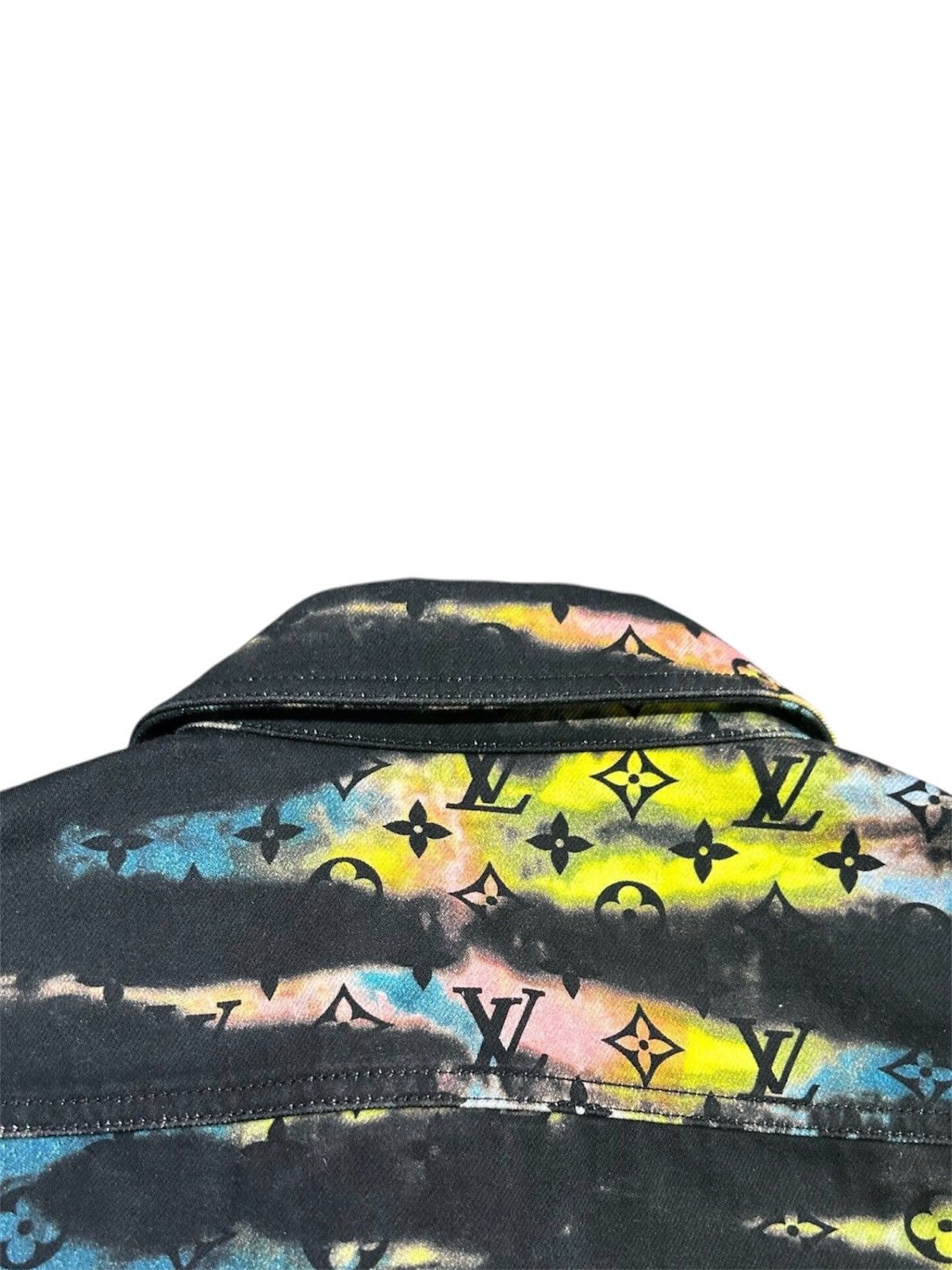 Louis Vuitton Louis Vuitton 4L Printed Monogram Long Sleeve Denim Overcoat Size US XXL / EU 58 / 5 - 4 Thumbnail