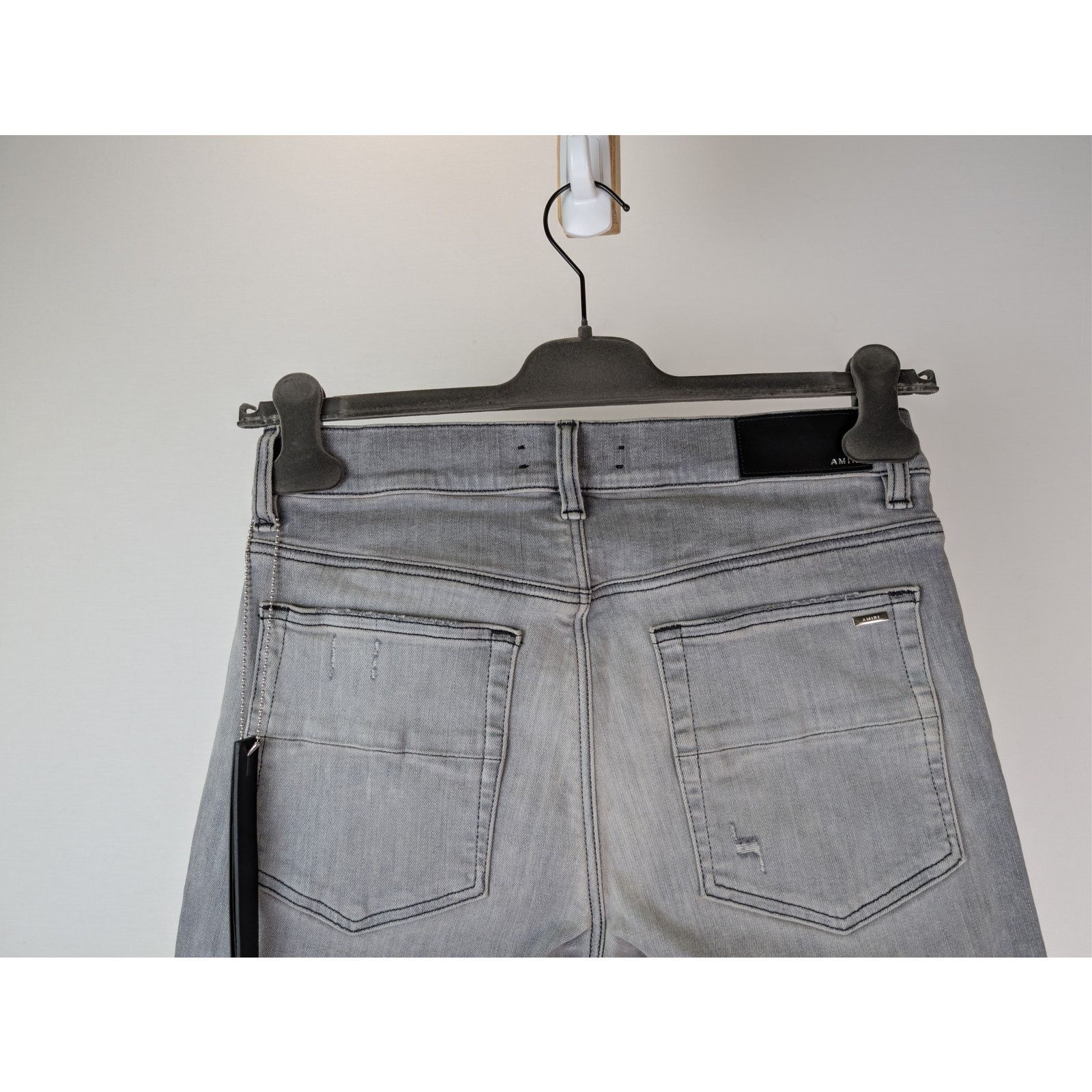 Amiri o1rshd1 Ultrasuede MX1 Denim Jeans in Concrete Grey Size US 29 - 12 Thumbnail