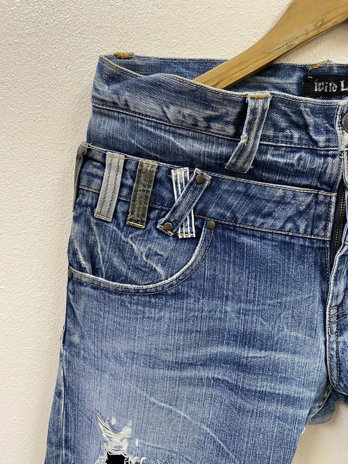 Japanese Brand Vtg Denim Double Waist Wild Life Japan Size US 34 / EU 50 - 10 Thumbnail