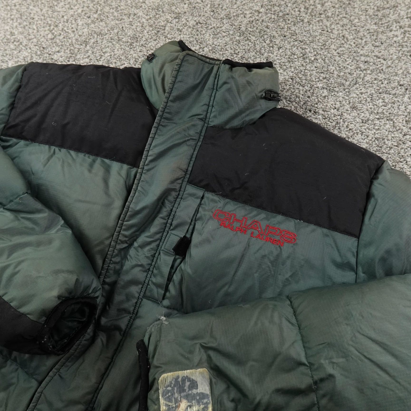 Ralph Lauren VTG Chaps Ralph Lauren Jacket Mens L Green Down Puffer Coat Outdoor Warm Grunge Size US L / EU 52-54 / 3 - 2 Thumbnail