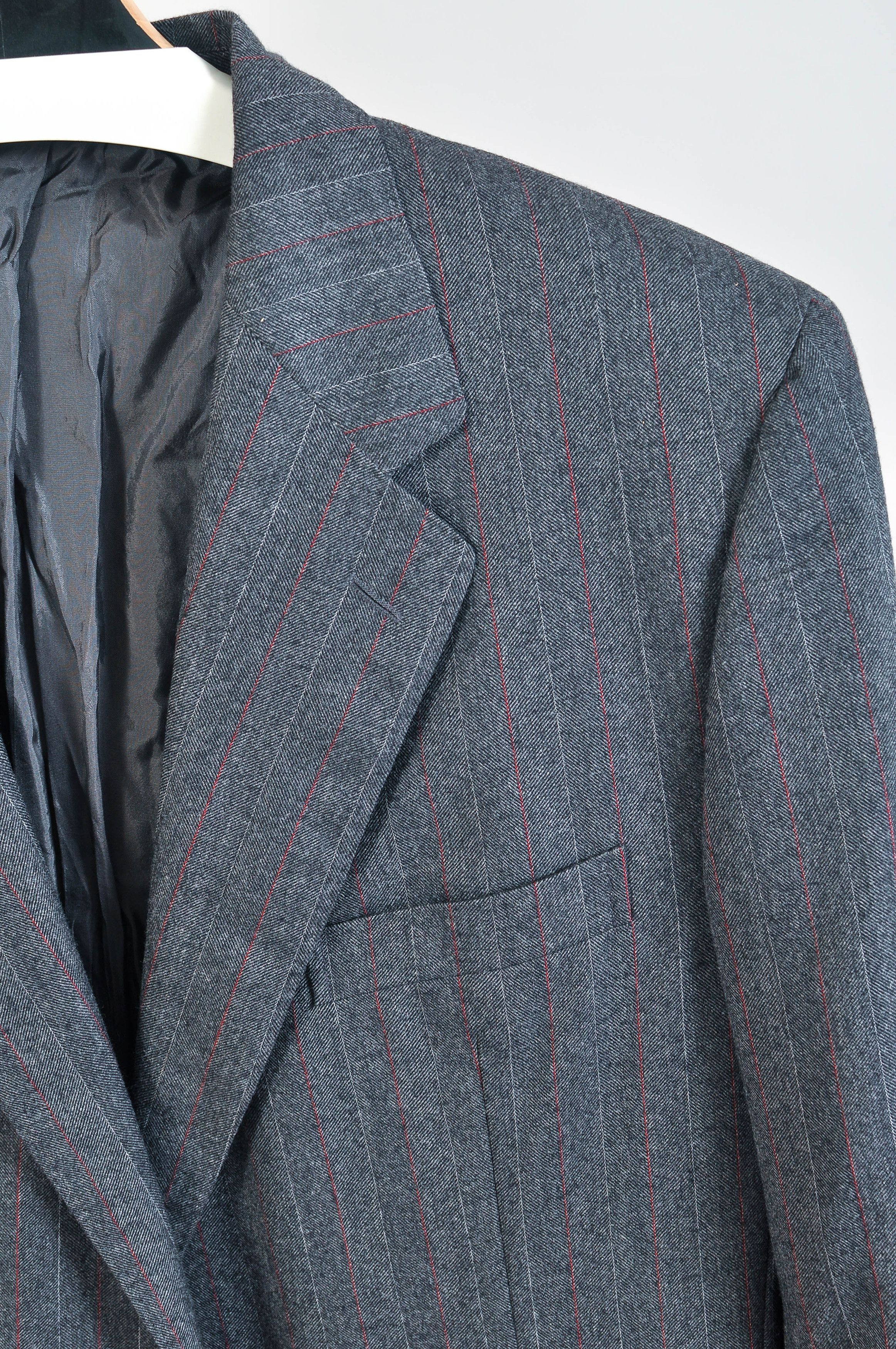 Loro Piana Loro Piana striped grey suit Size 46R - 3 Thumbnail