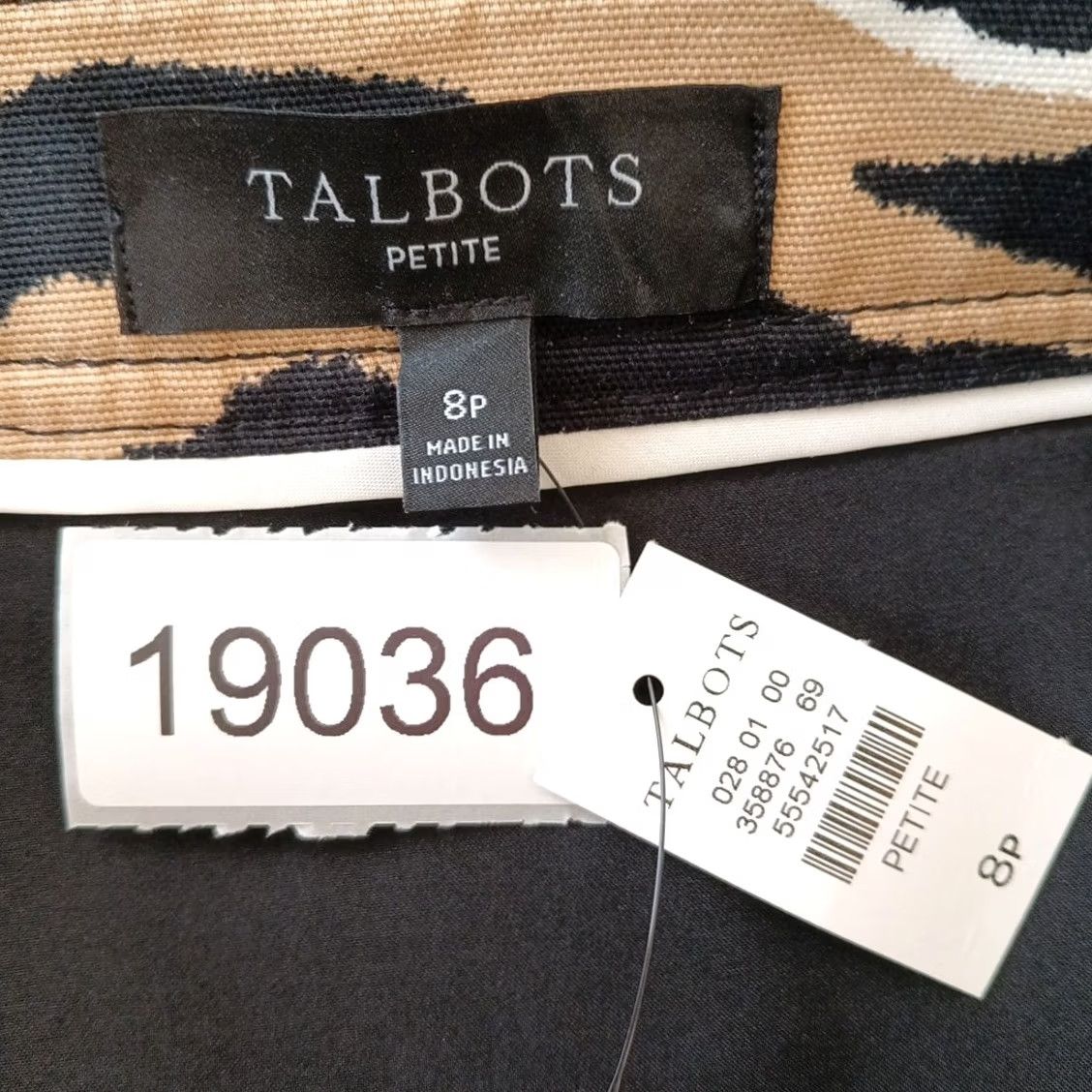 Talbots Talbots Skirt Petites 8P Beige Black Animal Print Knee Length Lined Pencil New Women Mens? Size 30" / US 8 / IT 44 - 6 Thumbnail