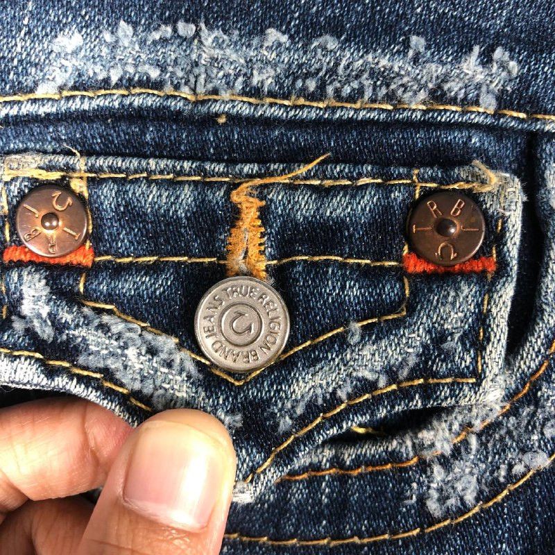 Jean × True Religion Vintage True Religion Jeans with Red Lining Size 26" / US 2 / IT 38 - 9 Thumbnail