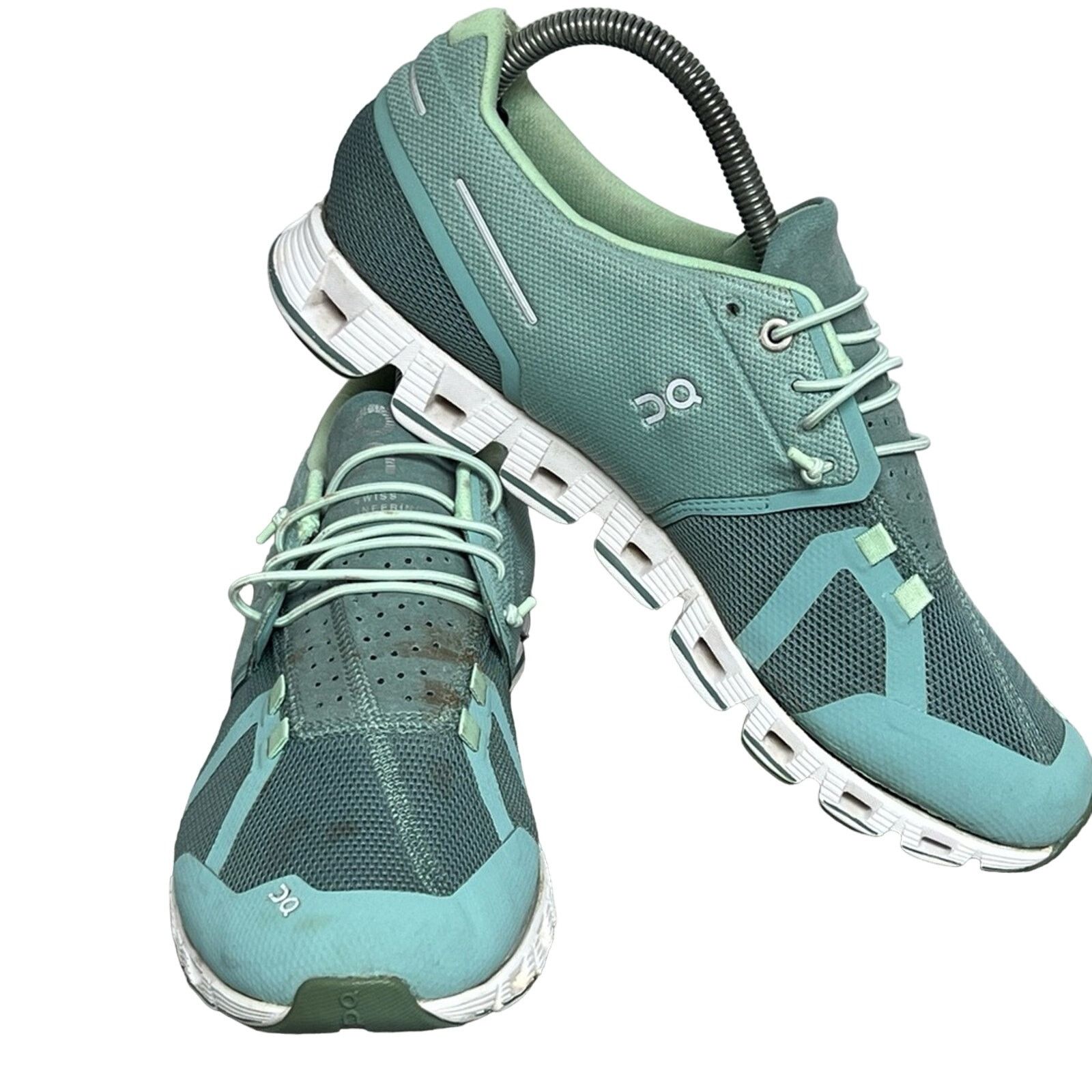 On On Cloud Tide Seafoam Lace Up Running Shoes Sneaker 9.5 Size US 9.5 / IT 39.5 - 2 Thumbnail