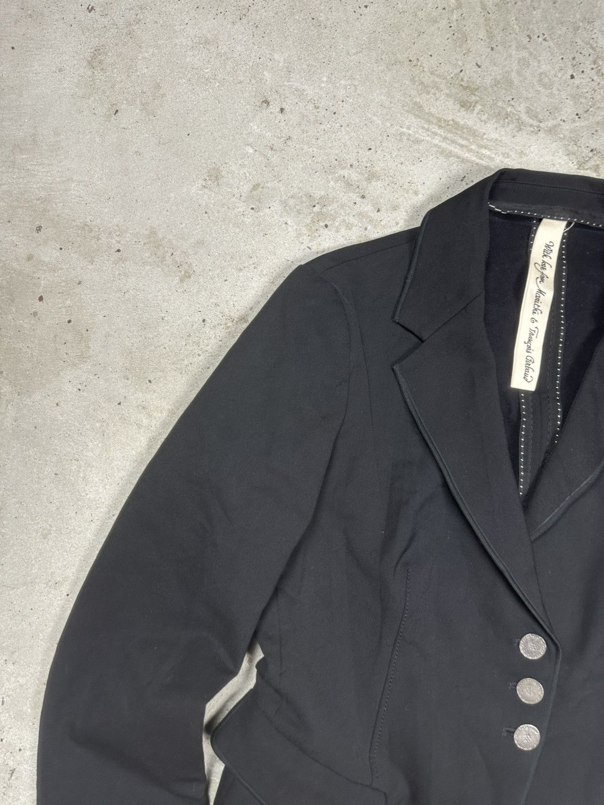 Marithe + Francois Girbaud 2000s Marithe Francois Girbaud Black Blazer Jacket Size XL / US 12-14 / IT 48-50 - 6 Thumbnail