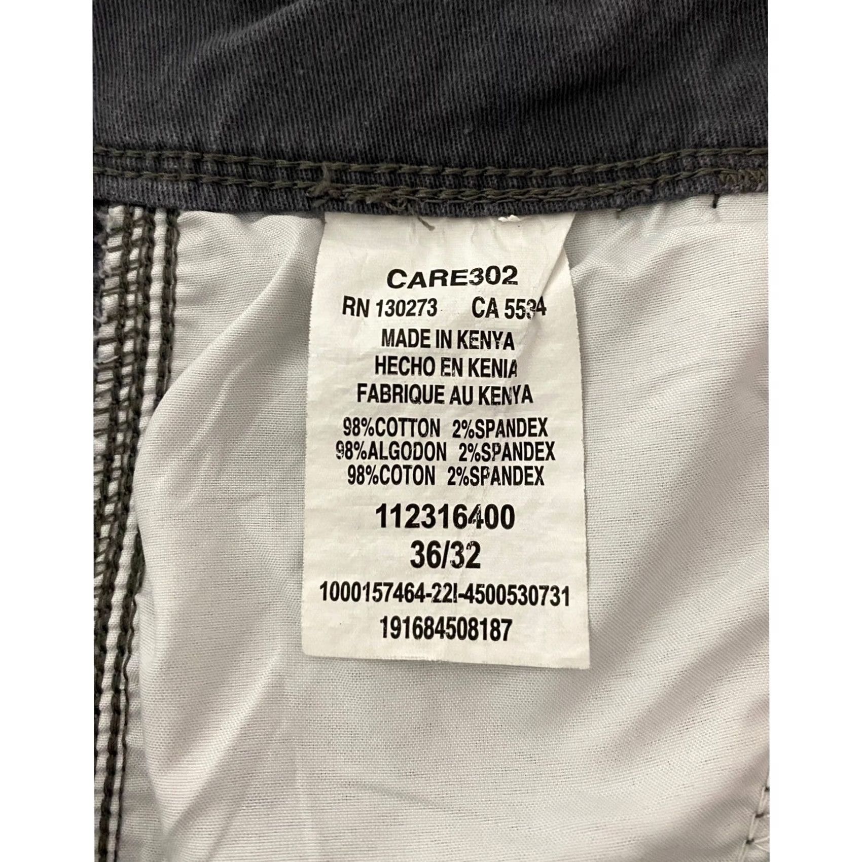 Wrangler Wrangler Cargo Pants Gray Dark 36x32 Relaxed Fit Denim Cotton Blend Stretch Workwear Casual Size US 36 / EU 52 - 8 Thumbnail