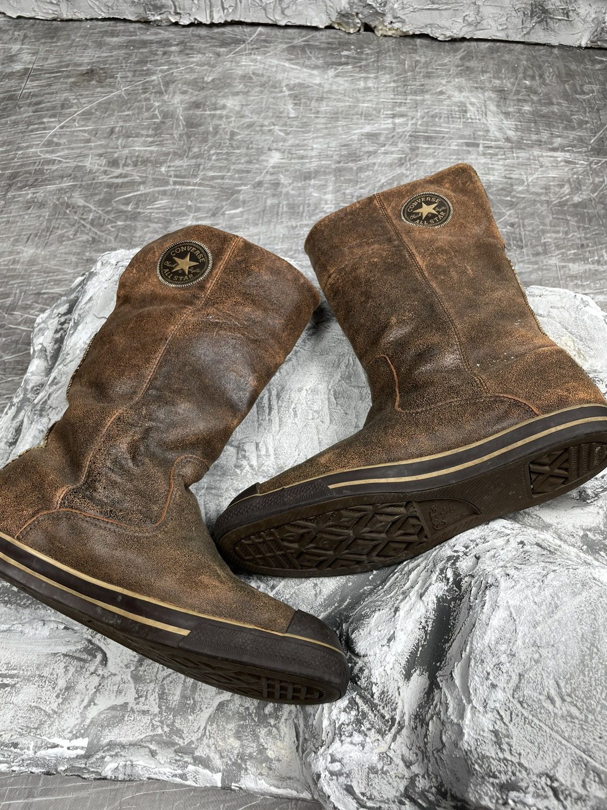Converse Converse Leather Moto Wrestling High Boots Shoes Y2K Size US 10 / IT 40 - 3 Thumbnail
