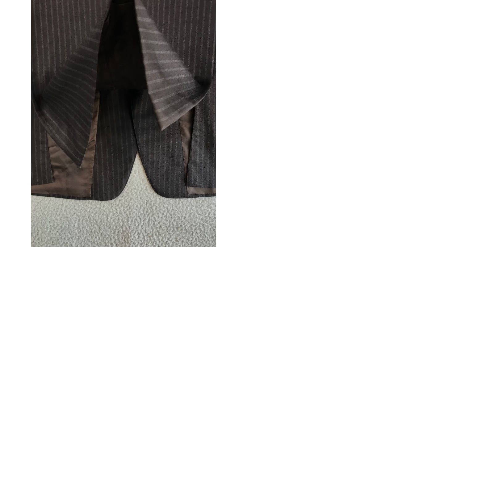 Ermenegildo Zegna VINTAGE? Ermenegildo Zegna Blazer 54R Brown Striped Single-Breasted Suit Jacket Mens Suit Jacket Clean Size 54R - 11 Thumbnail
