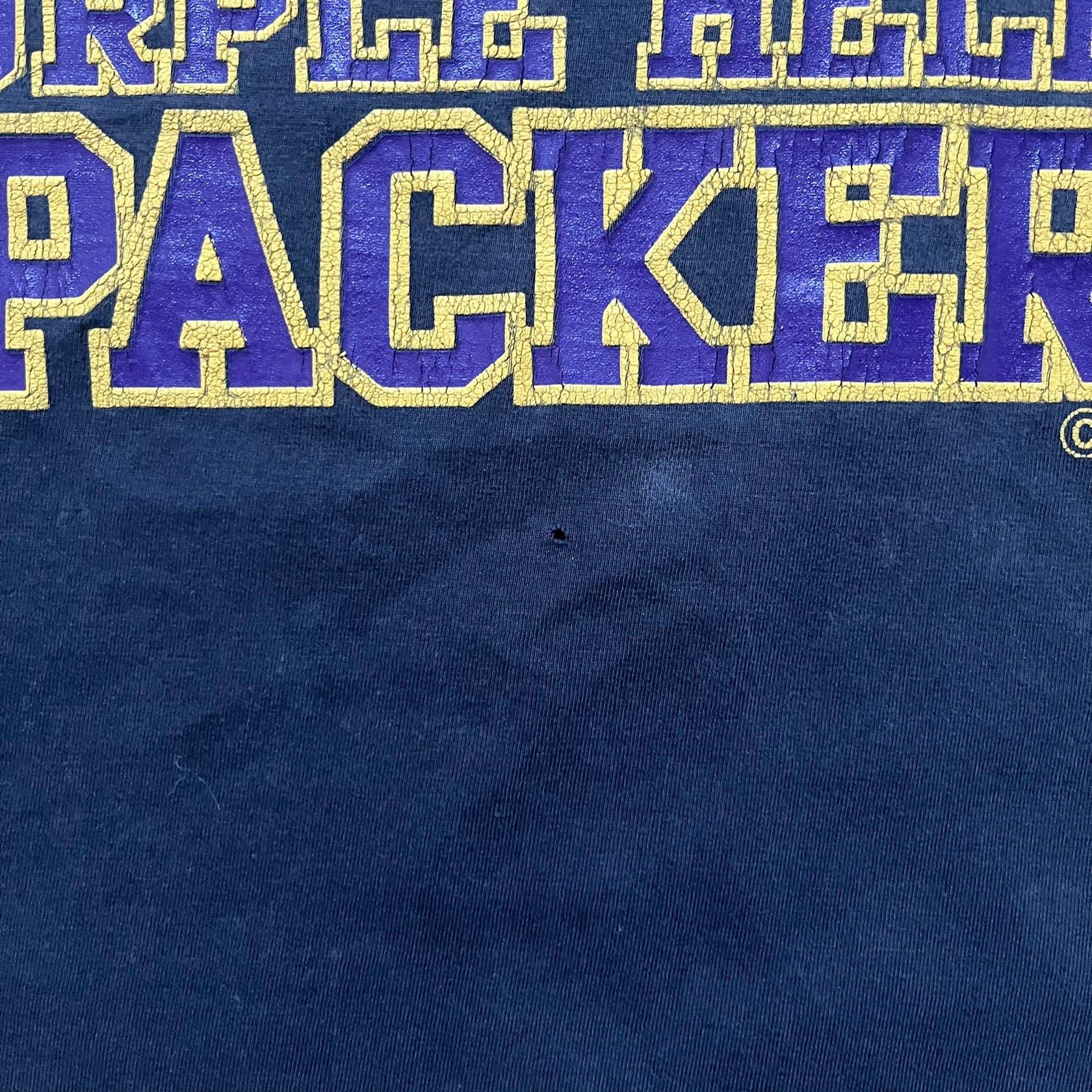Vintage Porn Star Purple Helmet Packers Tee Size US M / EU 48-50 / 2 - 6 Thumbnail