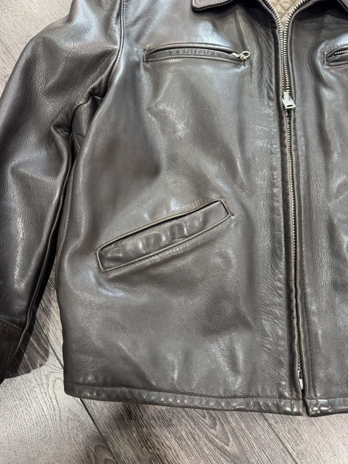 Schott Schott 544 deep brown cowhide leather jacket size 48 Usa Size US XXL / EU 58 / 5 - 8 Thumbnail