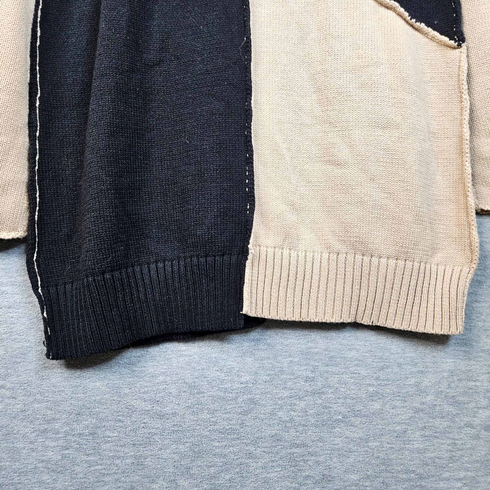 Steve Madden Steve Madden Women's Long Sleeve Knit Sweater Dress BLACK Beige L Adult Regular Size Size L / US 10 / IT 46 - 4 Thumbnail
