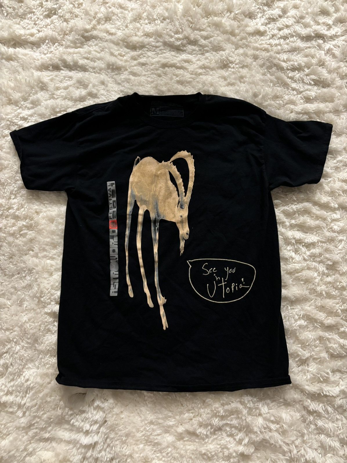 Travis Scott Astroworld Fest 2021 See You in Utopia Goat Tee Size US M / EU 48-50 / 2 - 2 Thumbnail