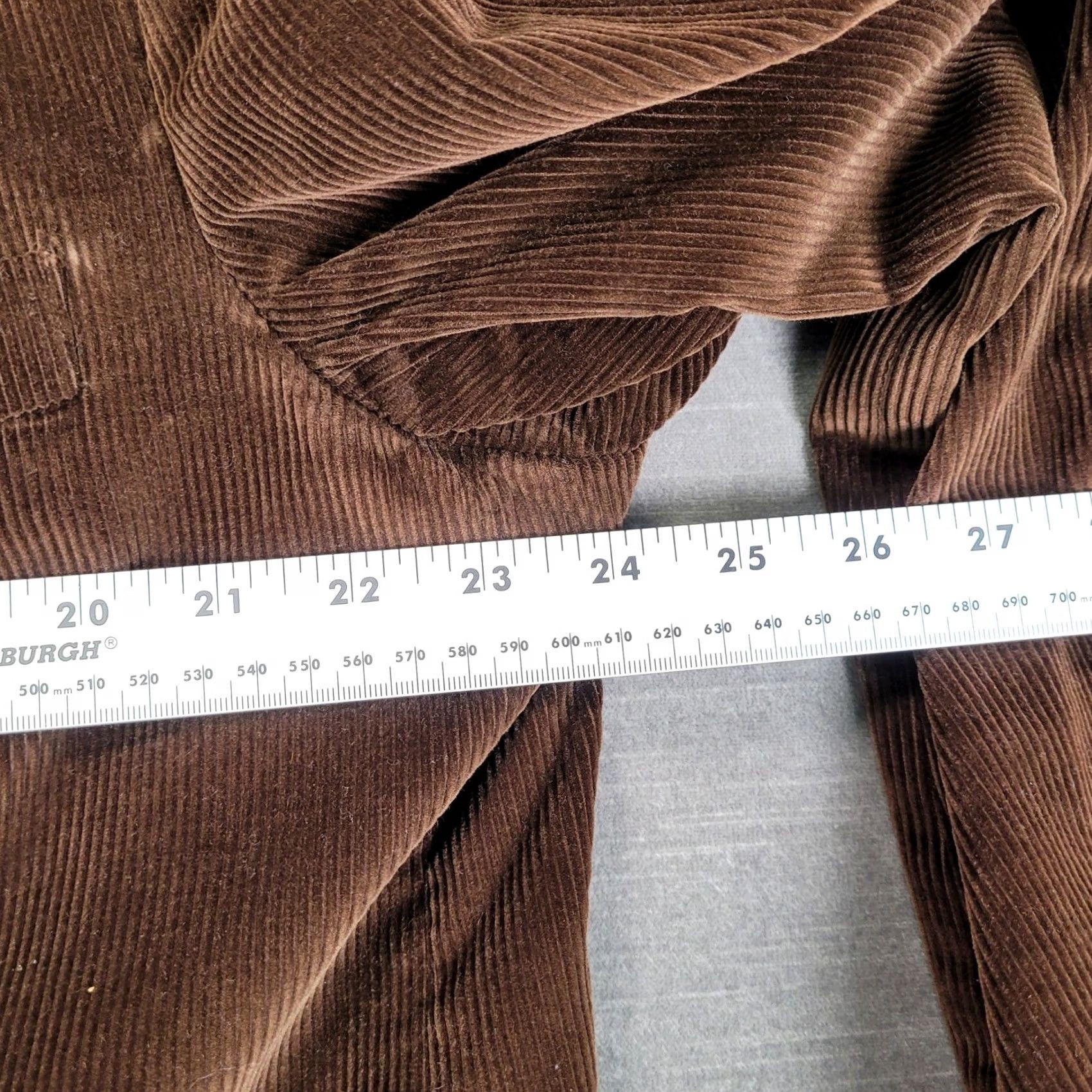 Vintage VINTAGE Saddlebred Blazer Jacket Brown Corduroy Two Button Notch Lapel Sport Coat Mens 46 Size 46R - 6 Thumbnail