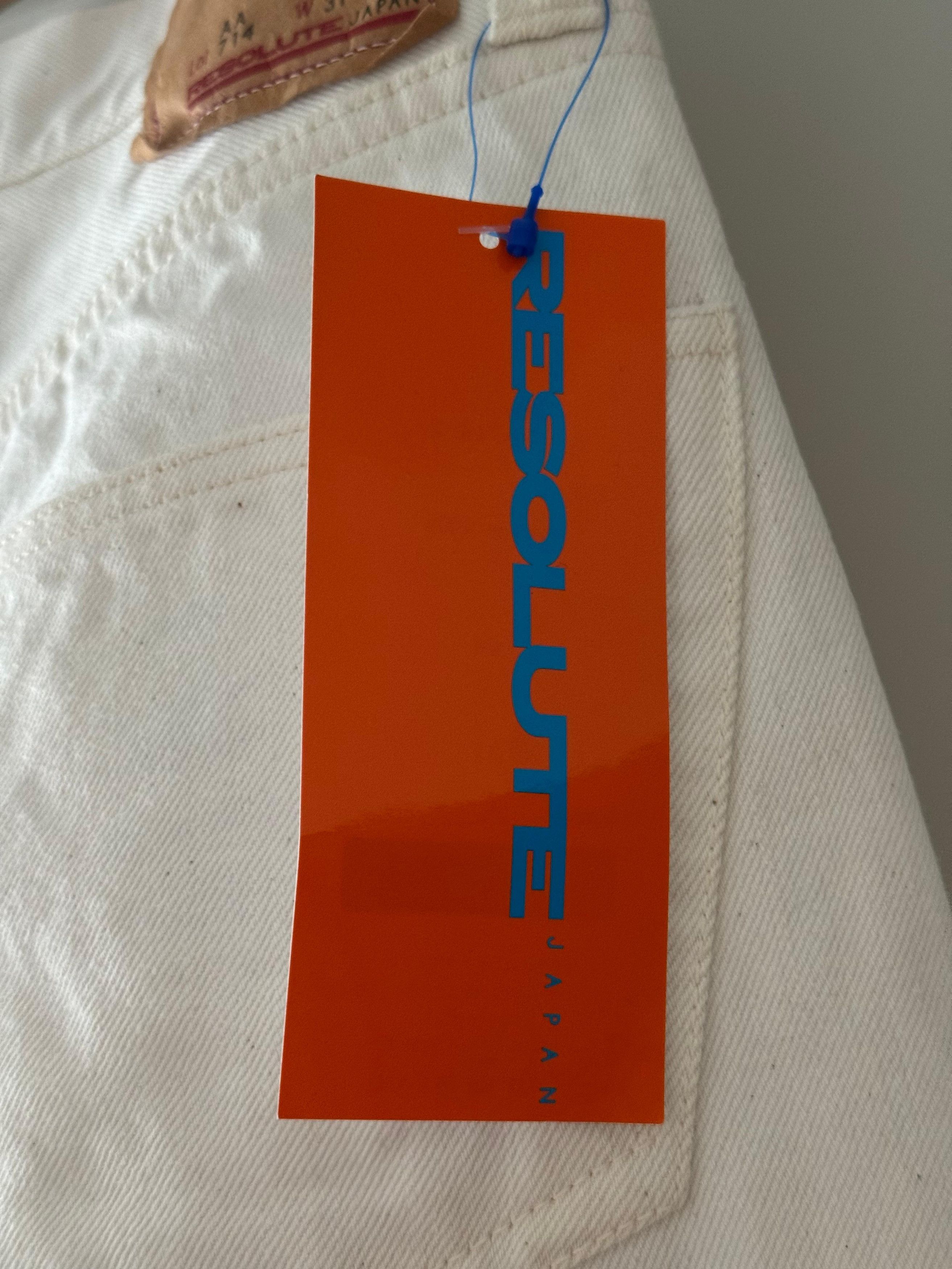 RESOLUTE AA714 White Denim 31/32 Size US 31 - 3 Thumbnail