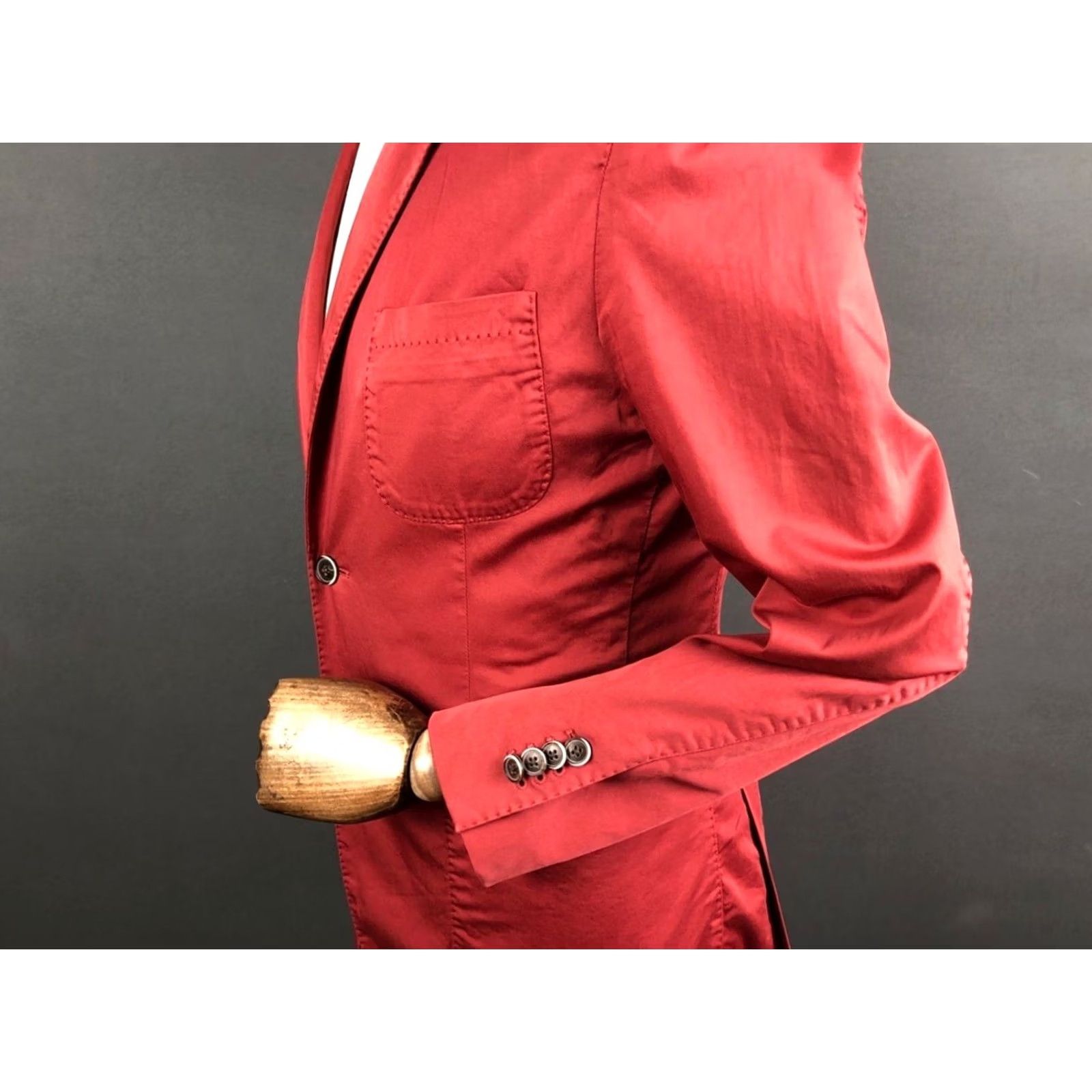 Suitsupply Suitsupply Blazer Shirt 34 Orange Cotton Blend Single-Breasted Mens Size 34R - 6 Thumbnail