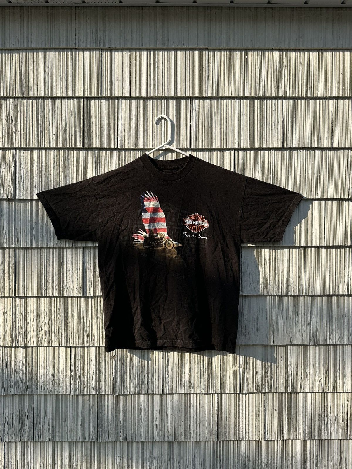 Harley Davidson × Vintage Vintage 1998 emblem the Americans classics Harley tee Size US L / EU 52-54 / 3 - 1 Thumbnail