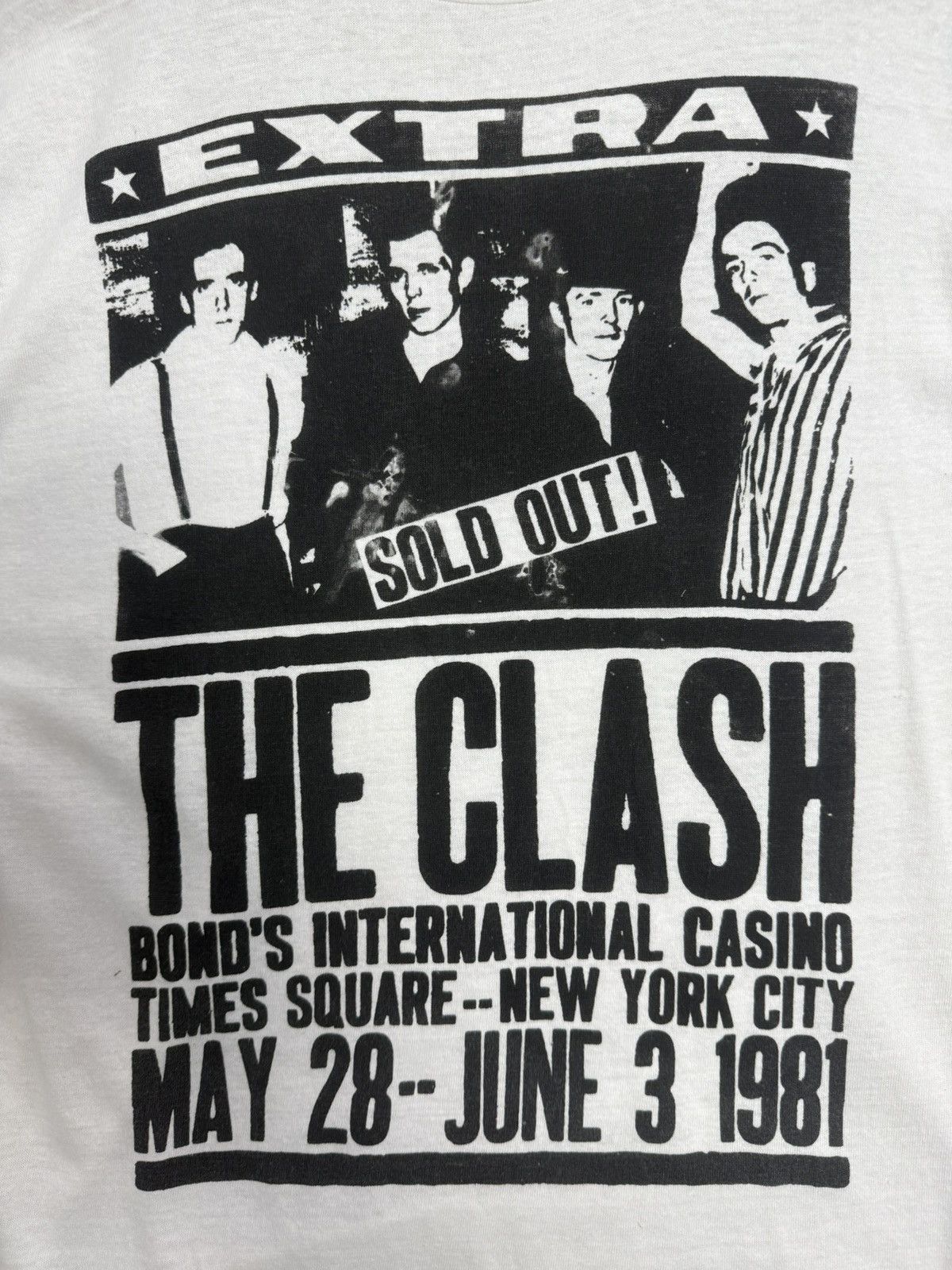 Band Tees × Vintage Vintage 80s The clash Band Tee Size US L / EU 52-54 / 3 - 2 Thumbnail