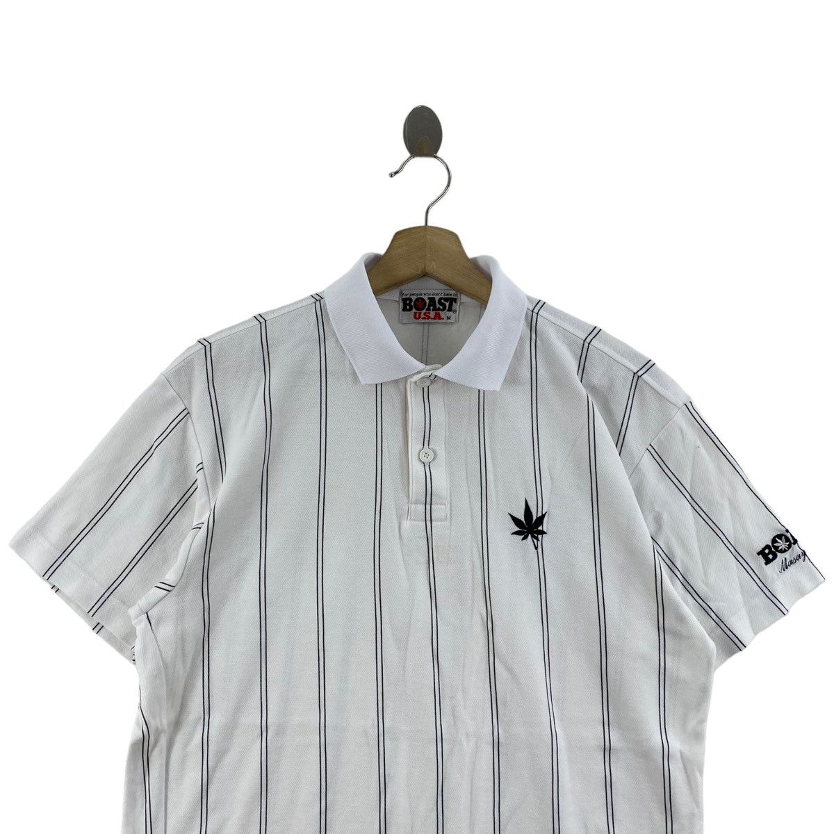 Boast × Vintage Vintage BOAST USA Sportswear Curdory Stripes Button Up Size US M / EU 48-50 / 2 - 2 Thumbnail