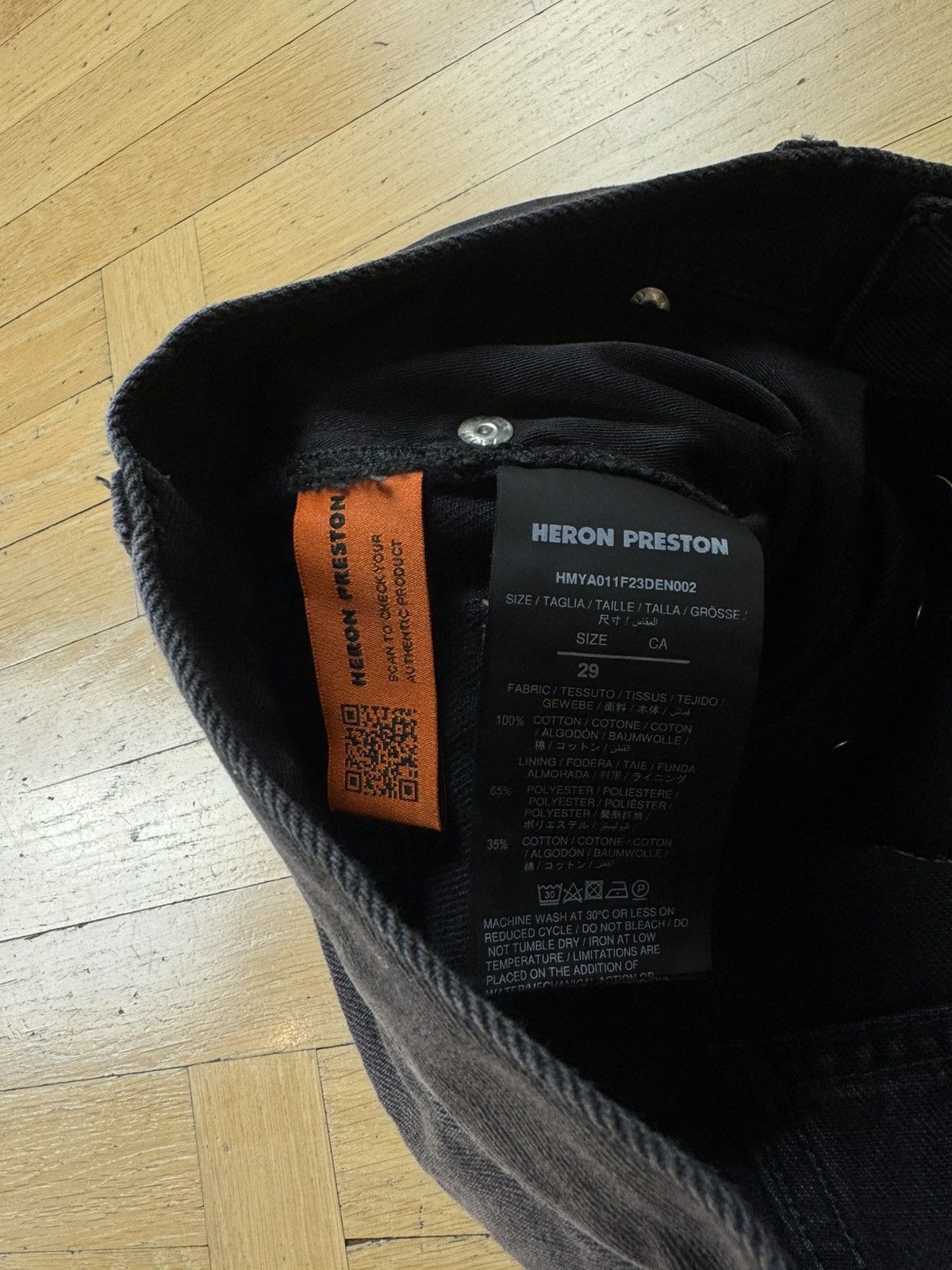 Heron Preston HERON PRESTON VINTAGE WASH JEANS Size US 29 - 9 Thumbnail