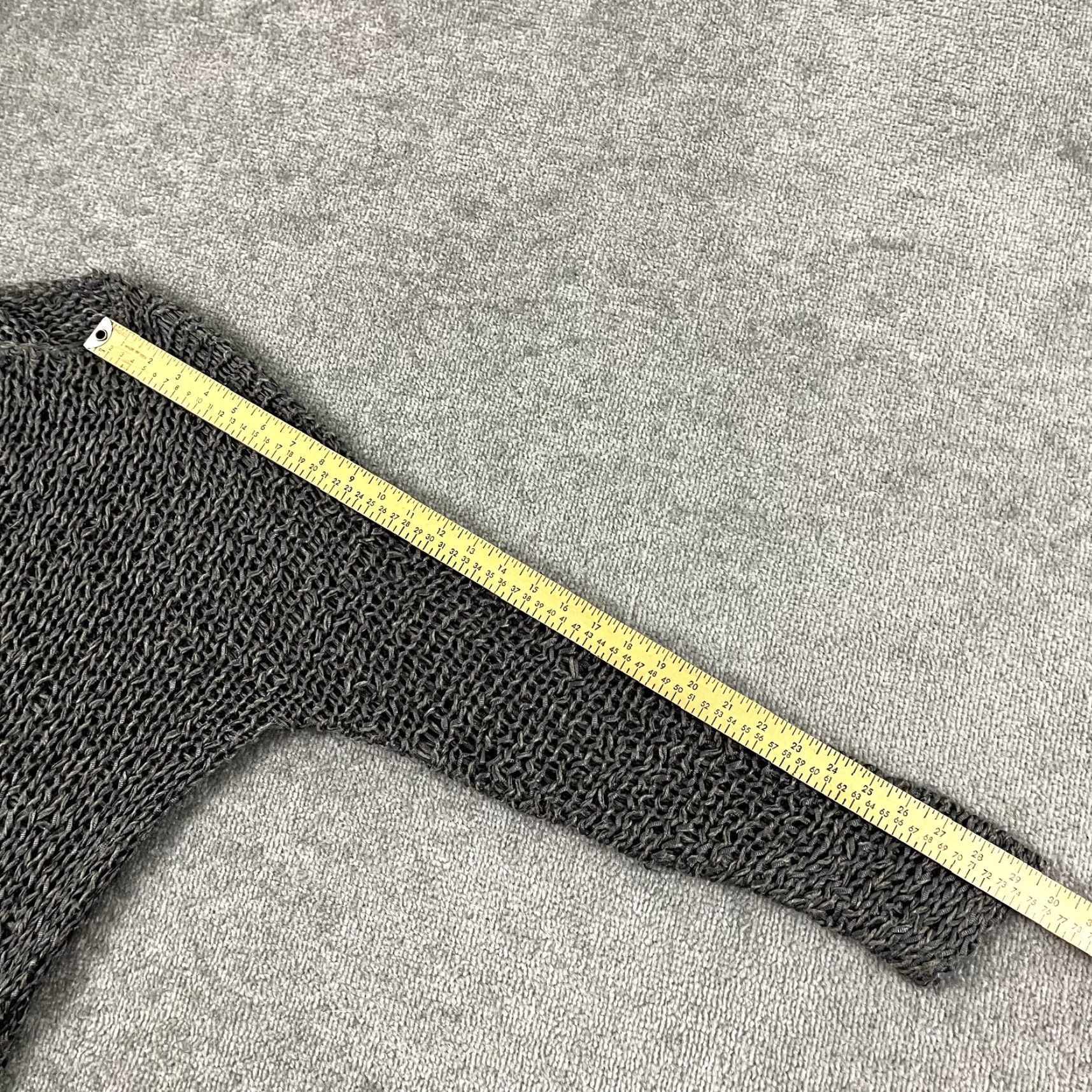 Eileen Fisher EILEEN FISHER Sweater Womens Large 2X Brown Gray Alpaca Silk Stretchy Open Knit Top Size XXL / US 16-18 / IT 52-54 - 6 Thumbnail