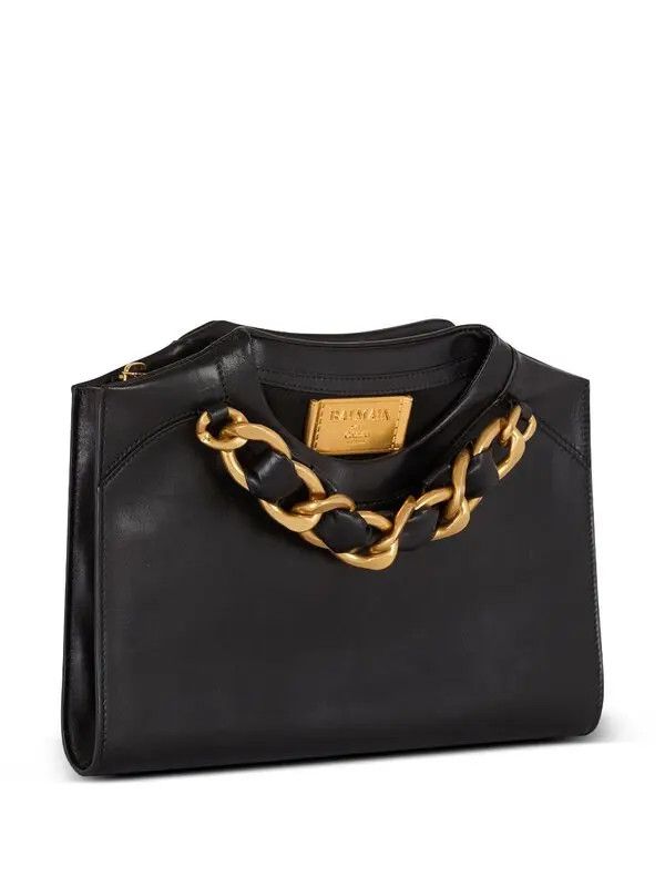 Balmain o1s1wg111225 Size:OS/Leather Clutch in Black Size ONE SIZE - 2 Thumbnail