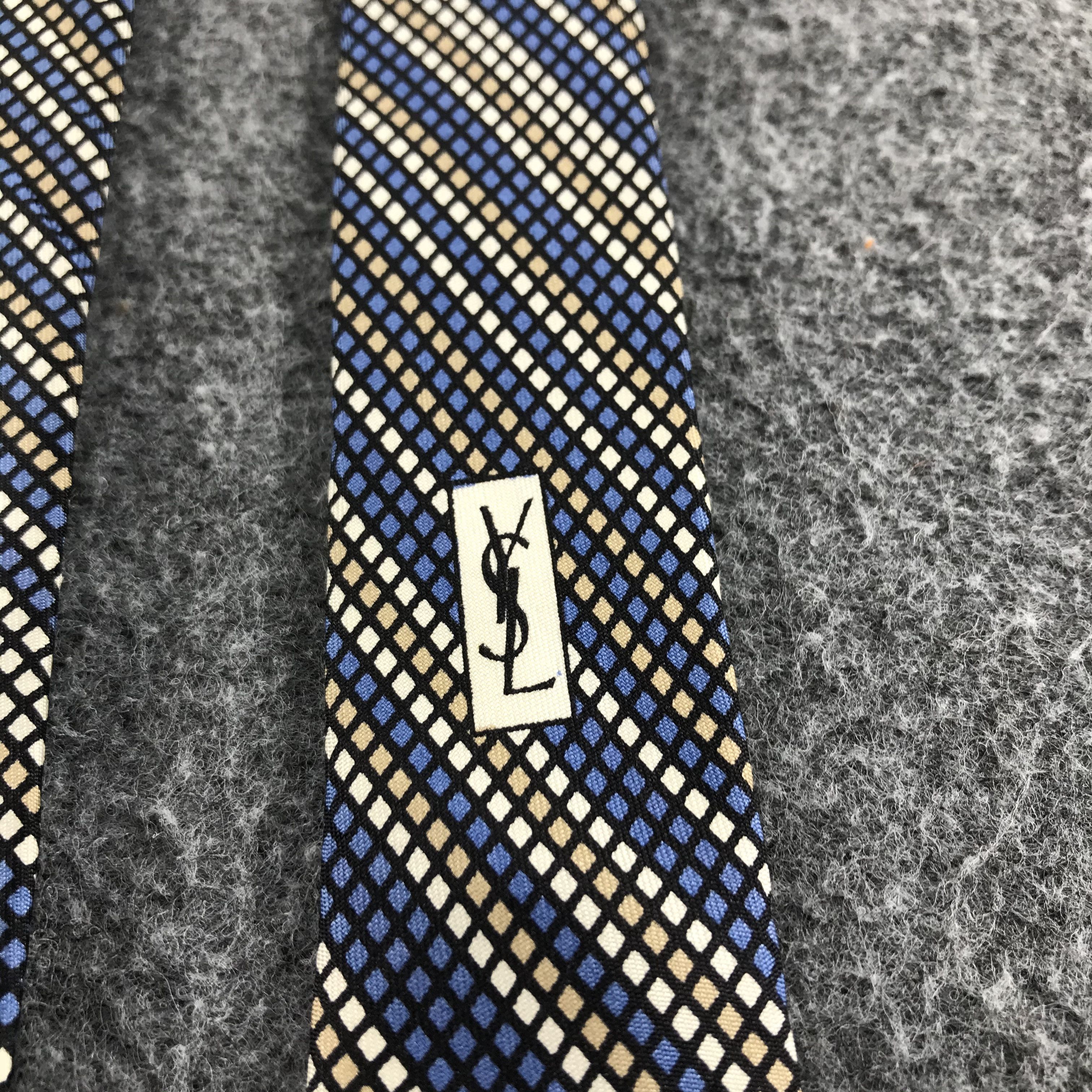 Vintage × Yves Saint Laurent Vintage Yves Saint Laurent Retro Design Silk Neck Ties T20 Size ONE SIZE - 5 Thumbnail