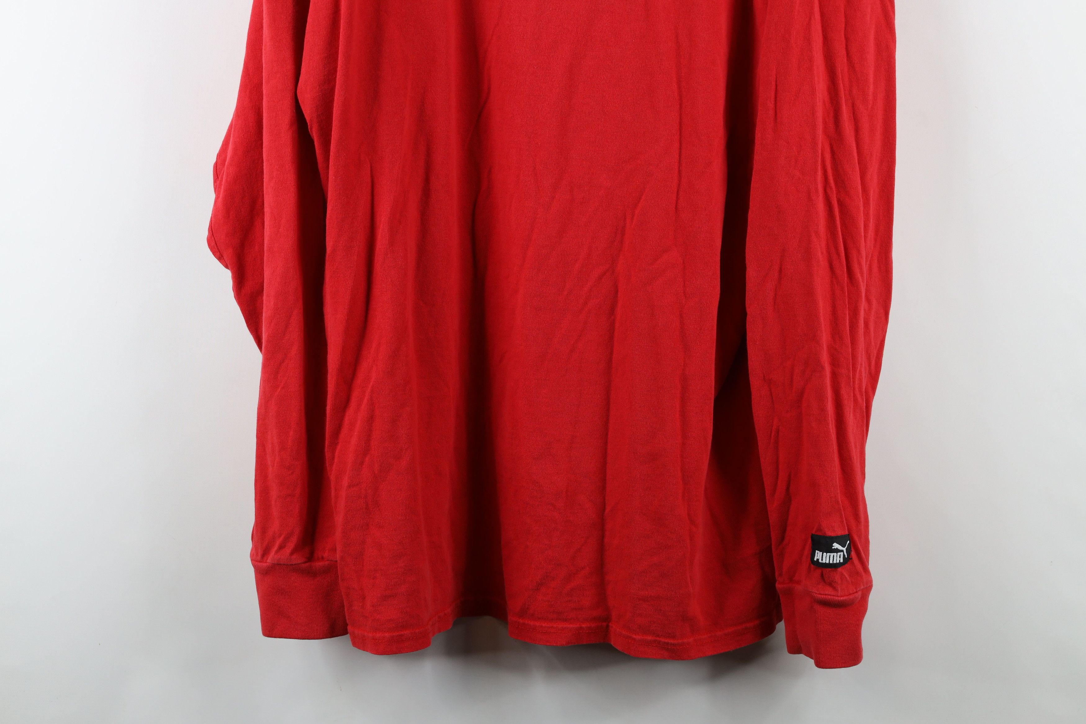 Puma × Vintage Vintage 90s Puma Ohio State University Mock Neck T-Shirt Size US L / EU 52-54 / 3 - 3 Thumbnail