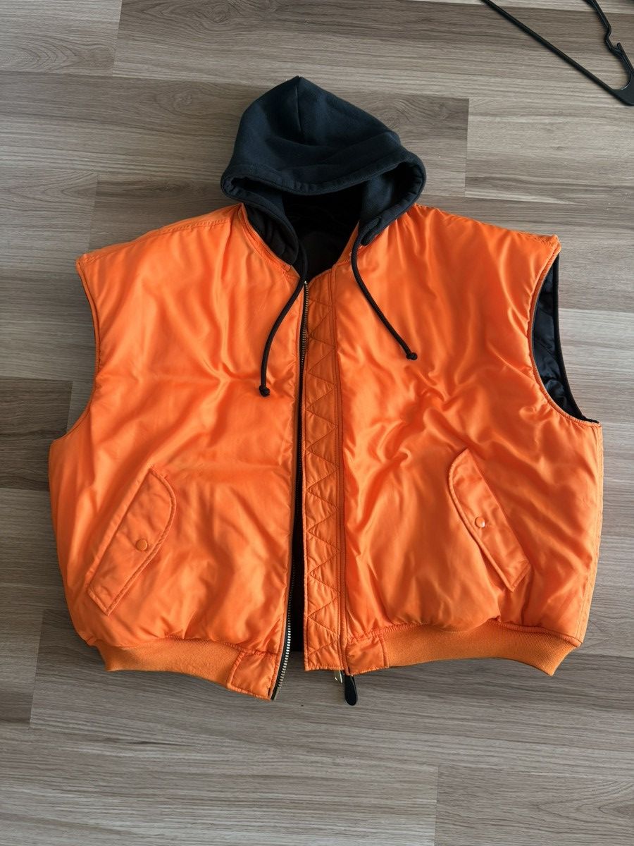 Vetements Vetements hooded logo bomber vest [REVERSIBLE] Size US L / EU 52-54 / 3 - 4 Thumbnail