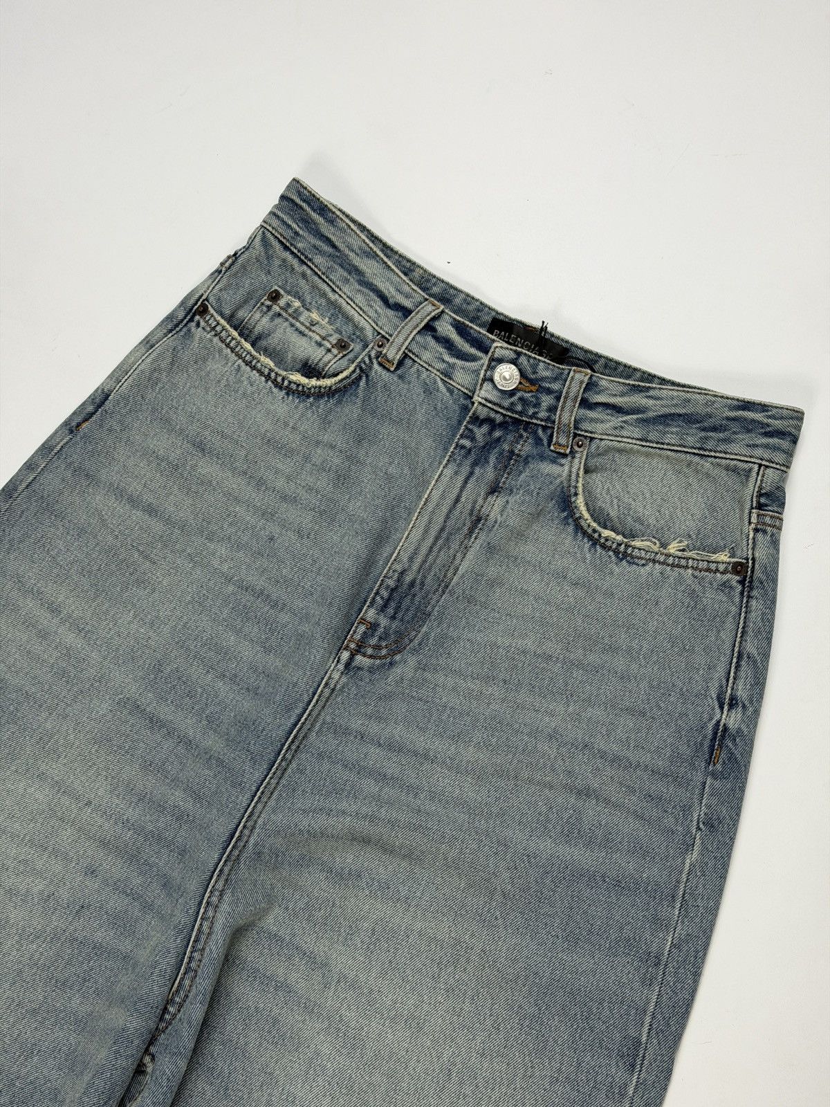 Balenciaga Balenciaga Low Crotch Baggy Denim Pants Size US 28 / EU 44 - 3 Thumbnail