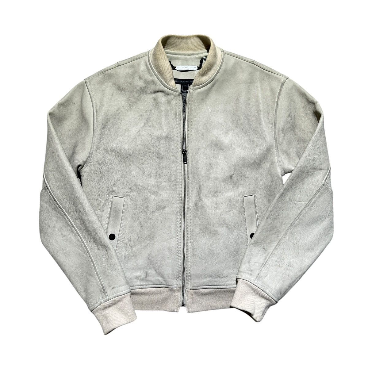 Marc Jacobs × Marc by Marc Jacobs Lambskin leather distressed effect bomber Size US XS / EU 42 / 0 - 1 Thumbnail