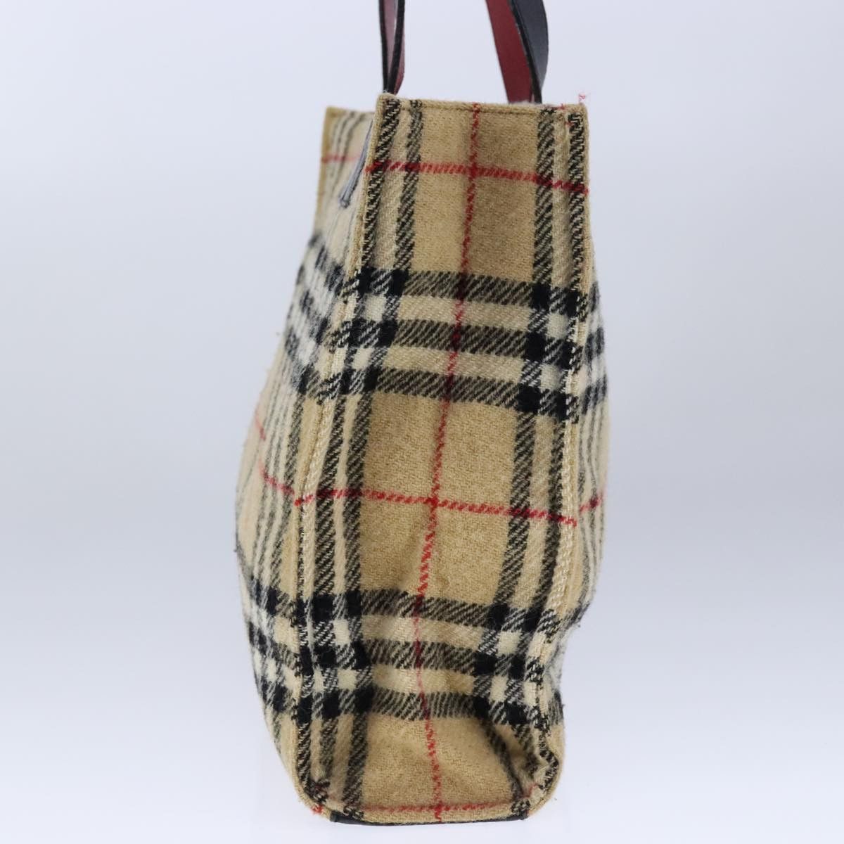 Burberry Burberry Nova Check Hand Bag Cotton Beige Size ONE SIZE - 4 Thumbnail