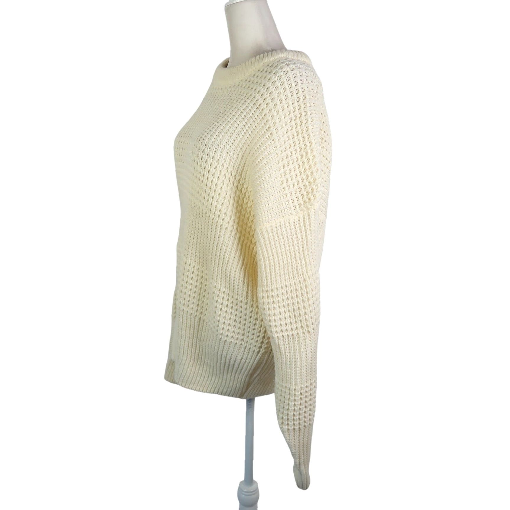 High Sierra VINTAGE High Sierra Cream Chunky Knit Grandpa Sweater Mens L Size US L / EU 52-54 / 3 - 3 Thumbnail