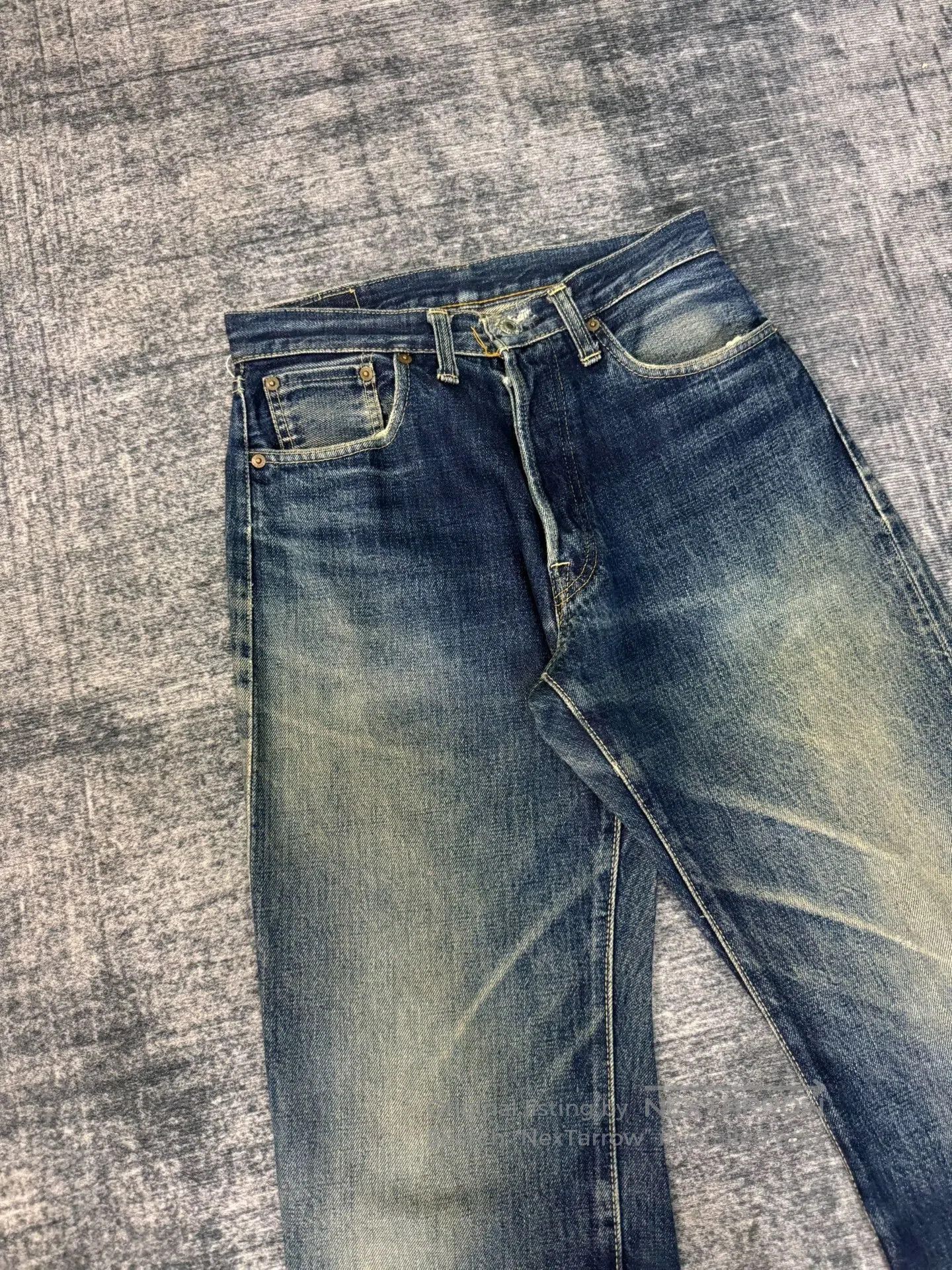 Vintage Vintage 00s Japanese Washed Blue Jeans. Size US 28 / EU 44 - 2 Thumbnail